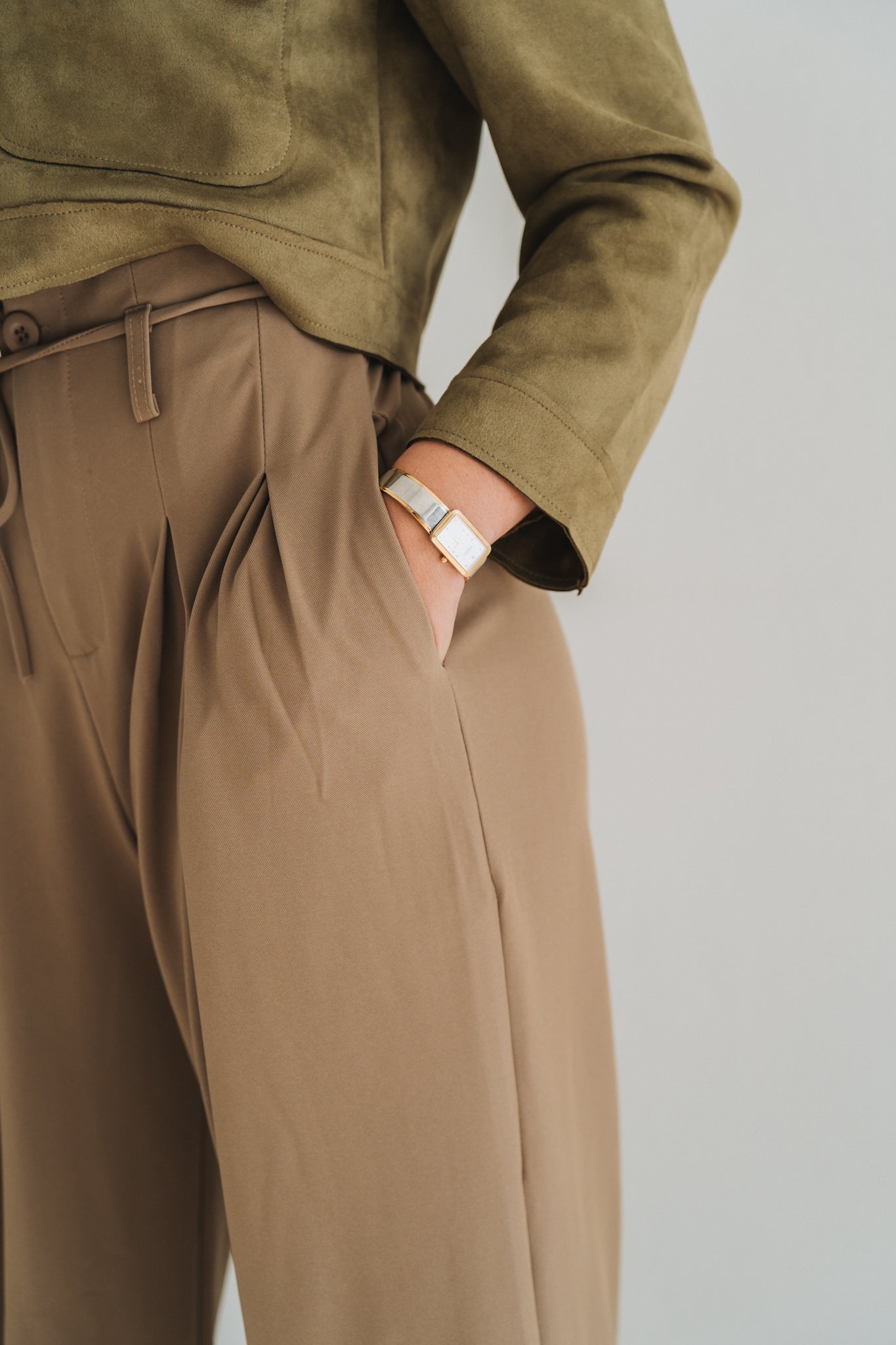 Palazzo Trouser Khaki | One Size / 30-34