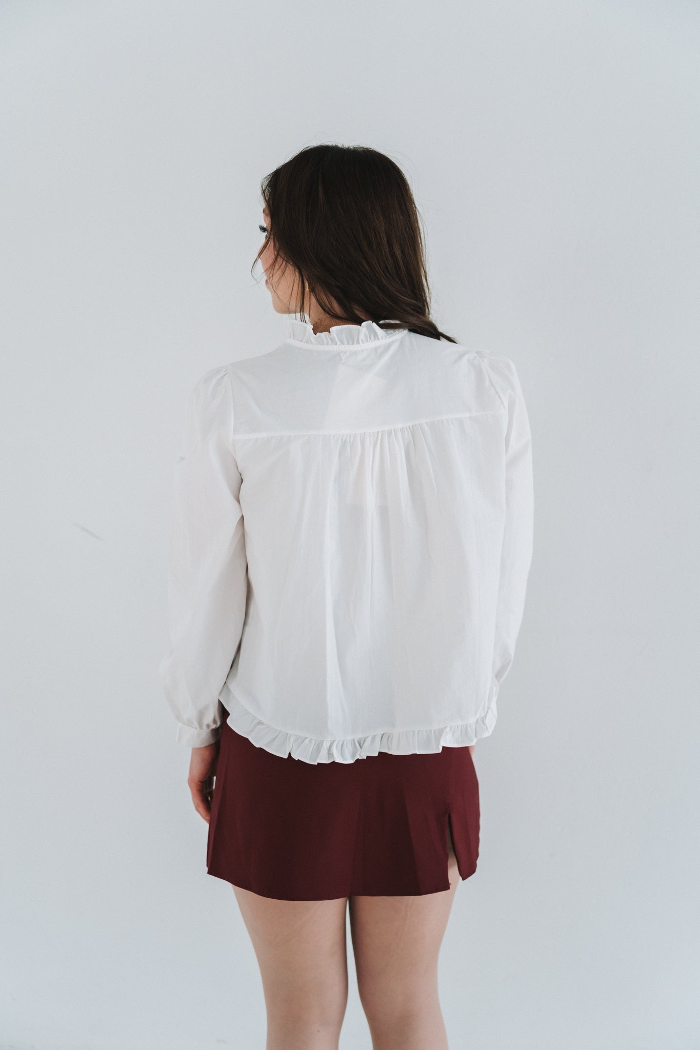 Demi Blouse White | One Size / Fits 30-34