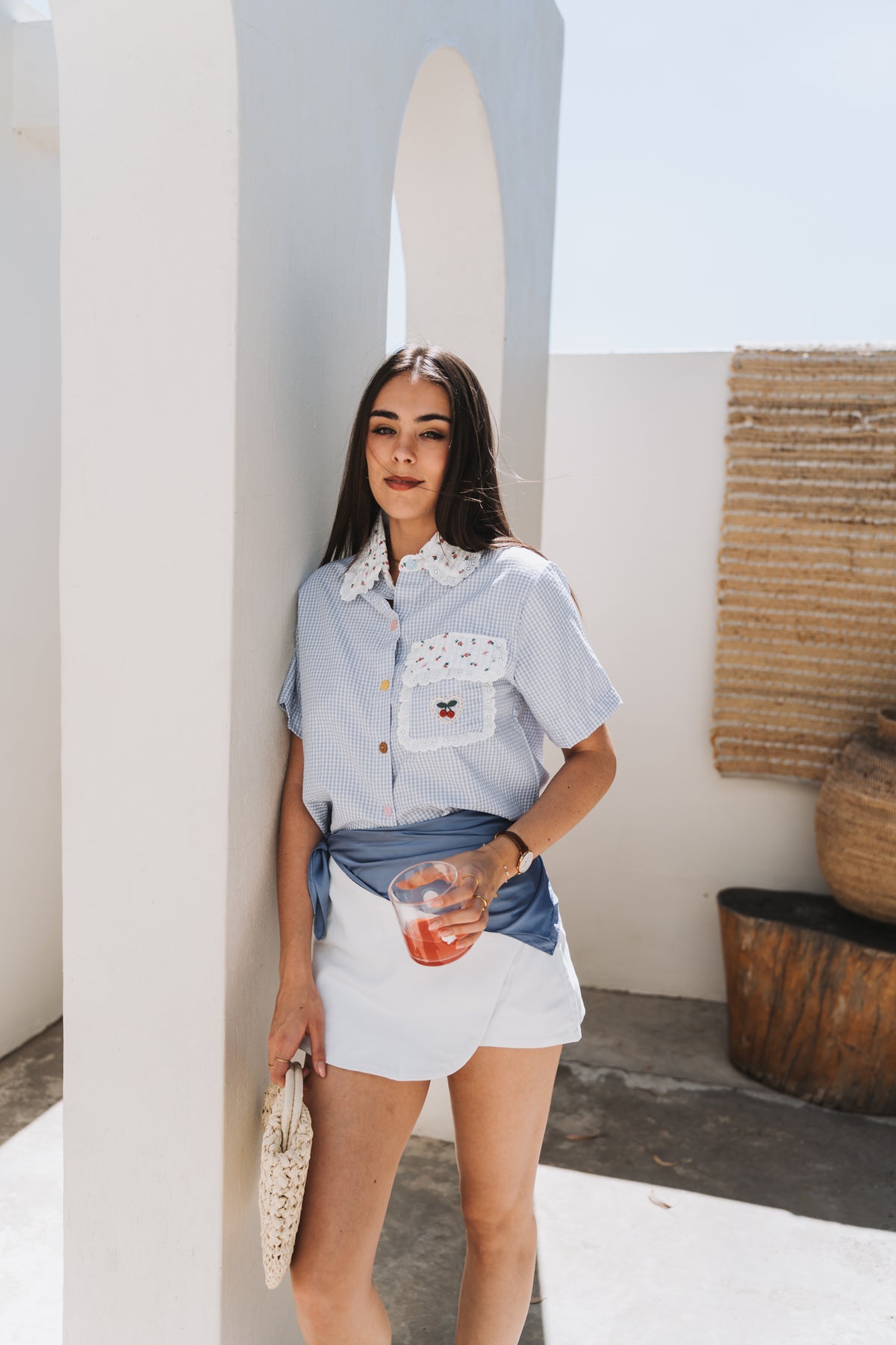 Picnic Top Light Blue | One Size / Fits 30-34