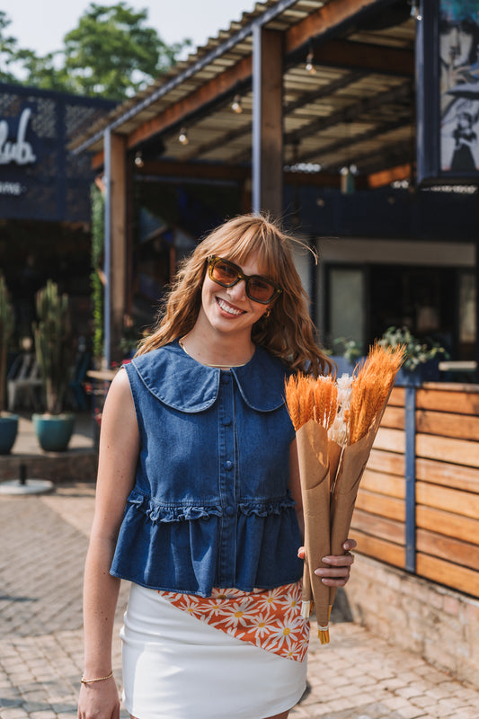 Denim Waistcoat Blue | One Size / 32-36