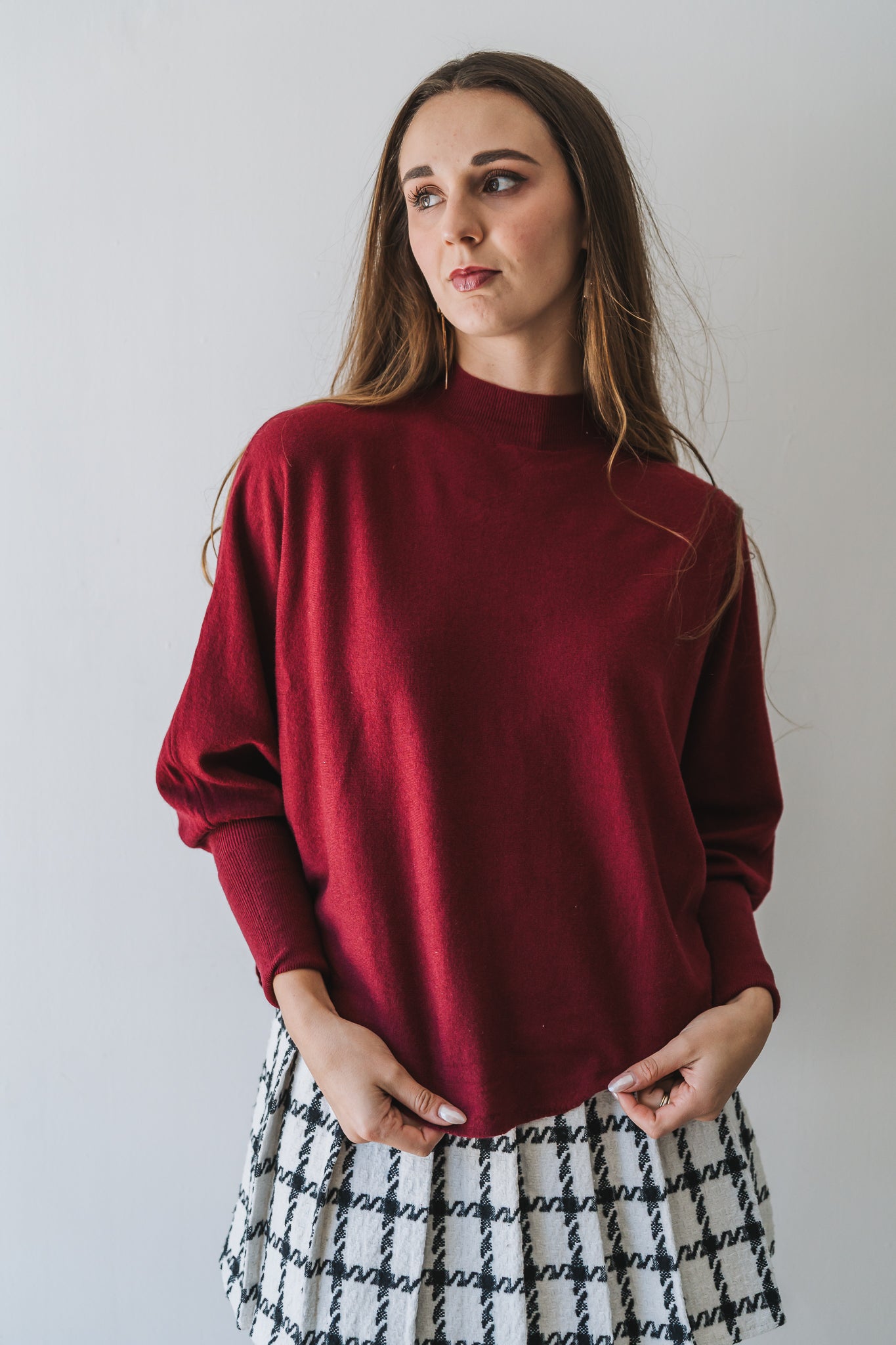 Batwing Jersey Burgundy