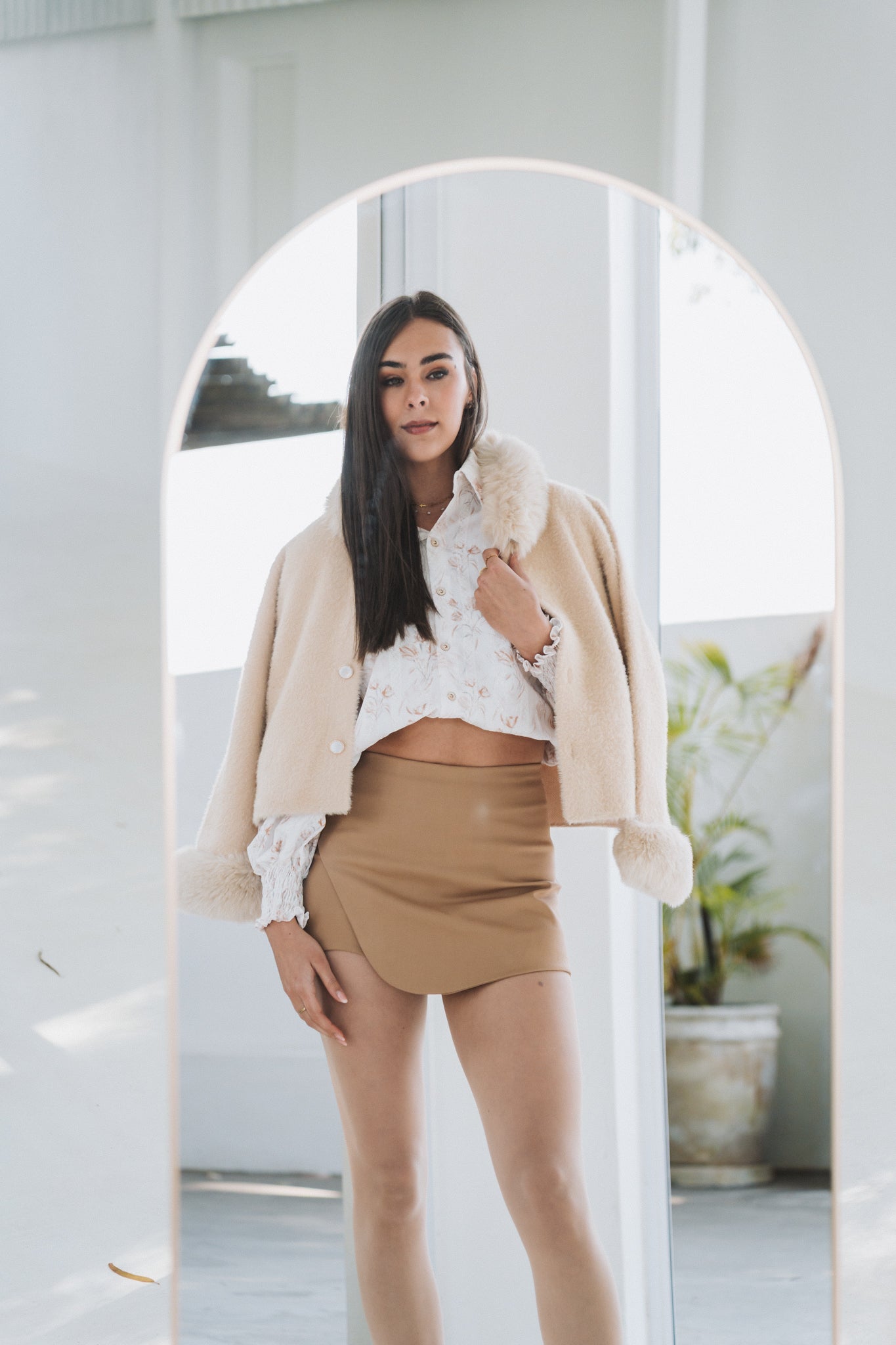 Rose Blouse Cream | One Size / Fits 30-36