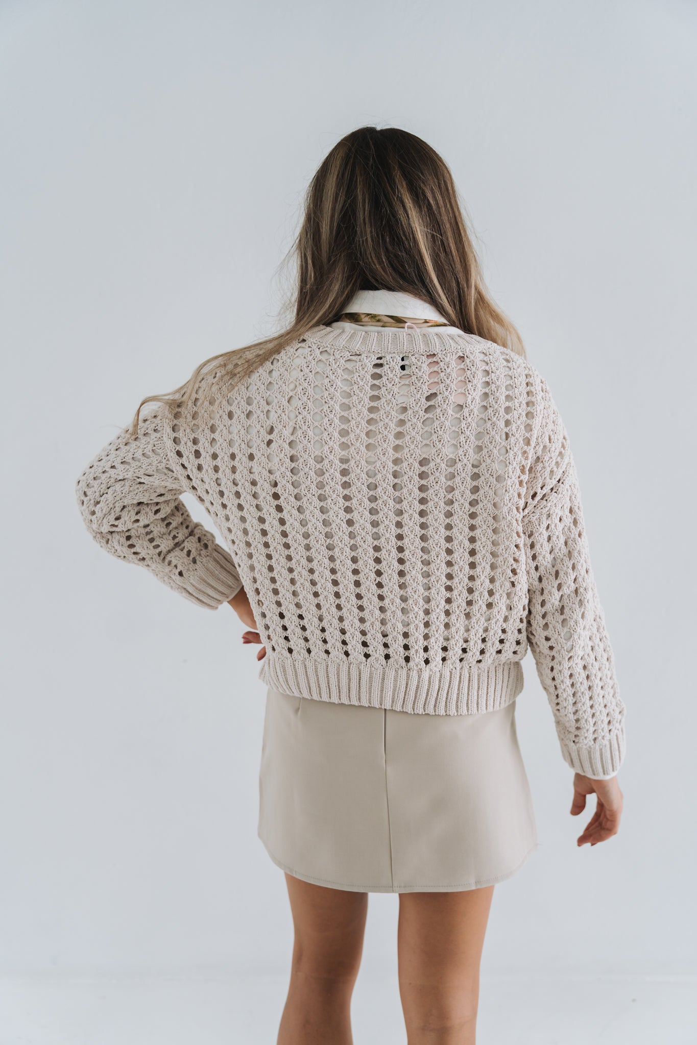 Beige Knit | Available in Sizes S, M, L