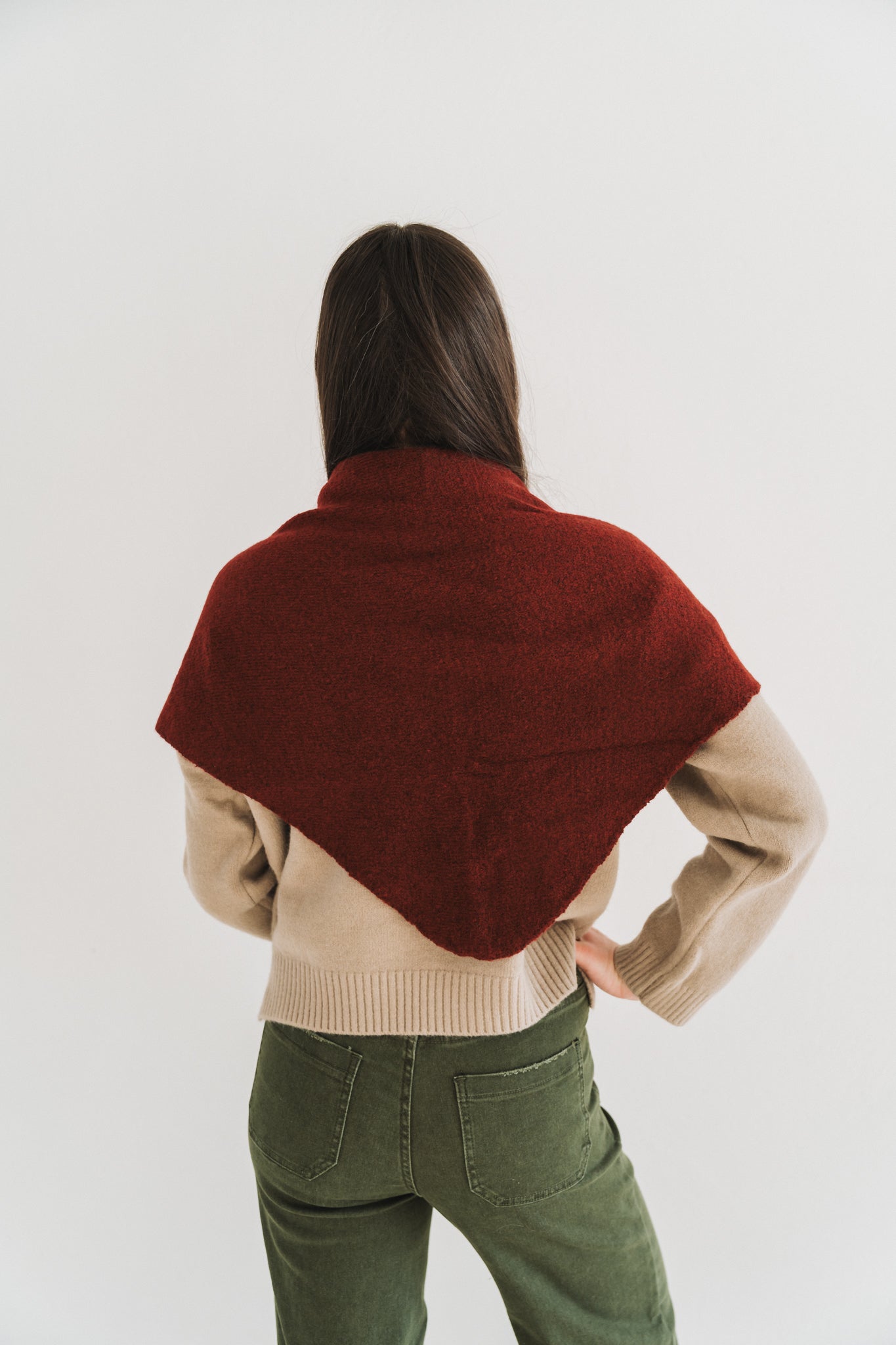 Faux Sweater Maroon