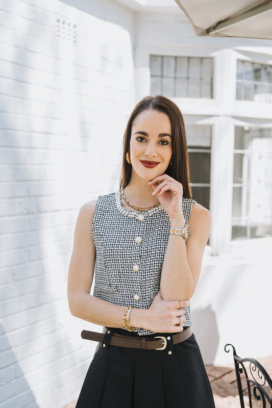 Pearly Waistcoat Black