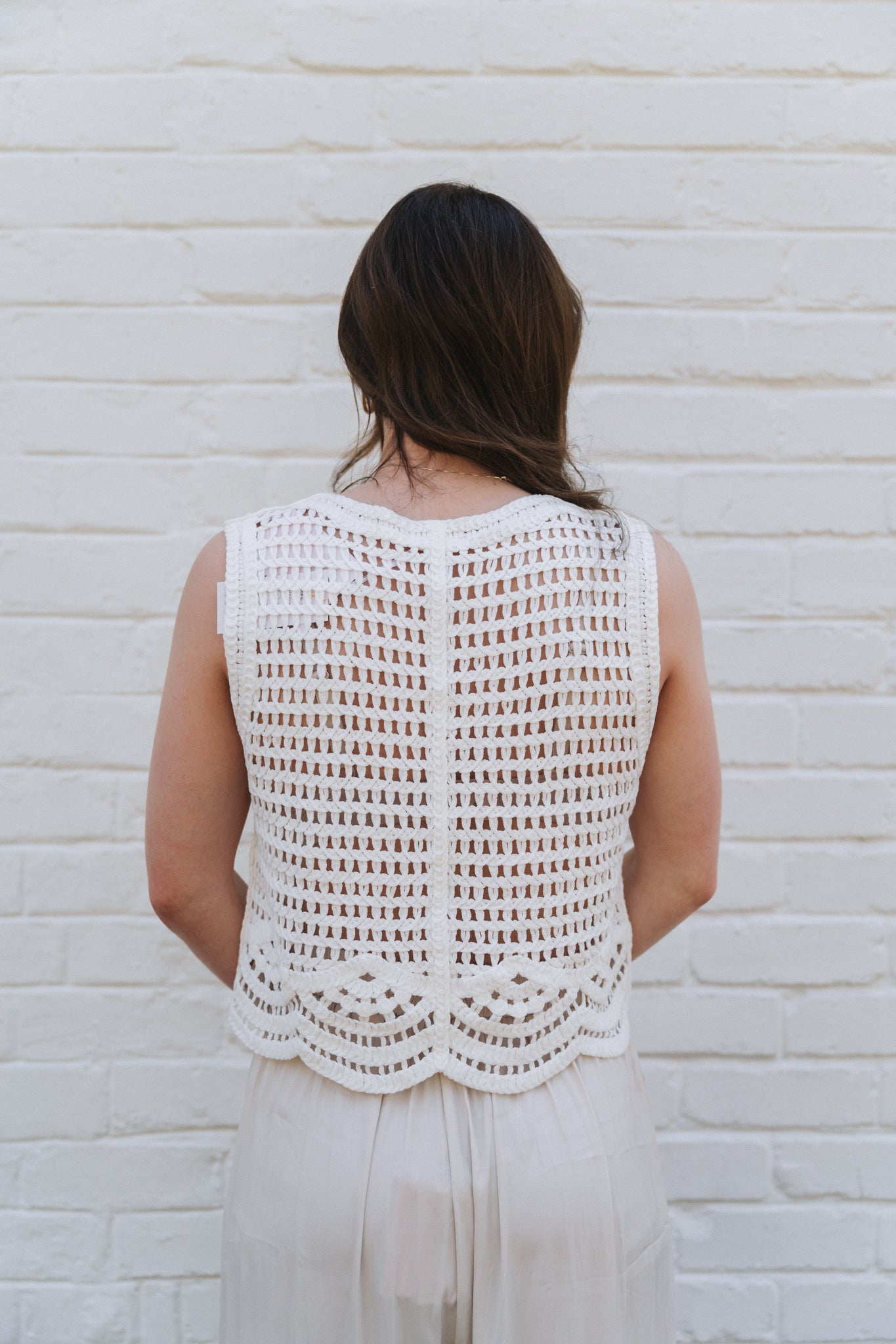 Boho Waistcoat White | One Size / Fits 30-34