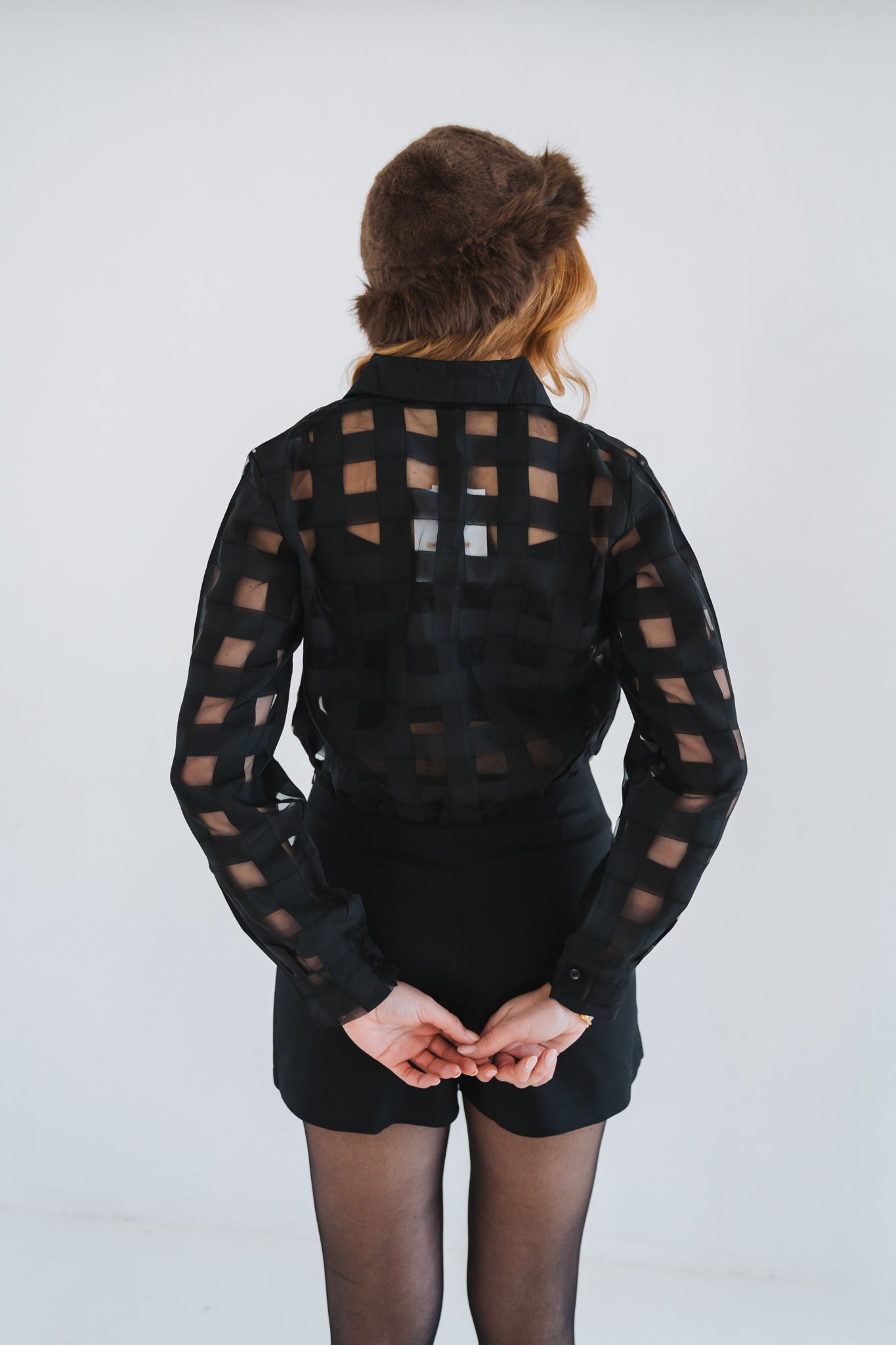 Square Blouse Black | One Size / Fits 30-32