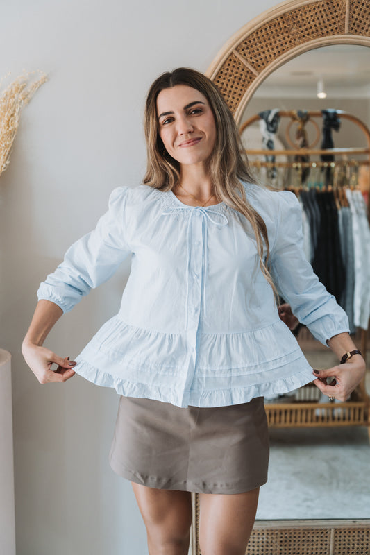 Bella Blouse Blue