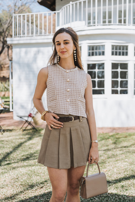 Pearly Waistcoat Rust