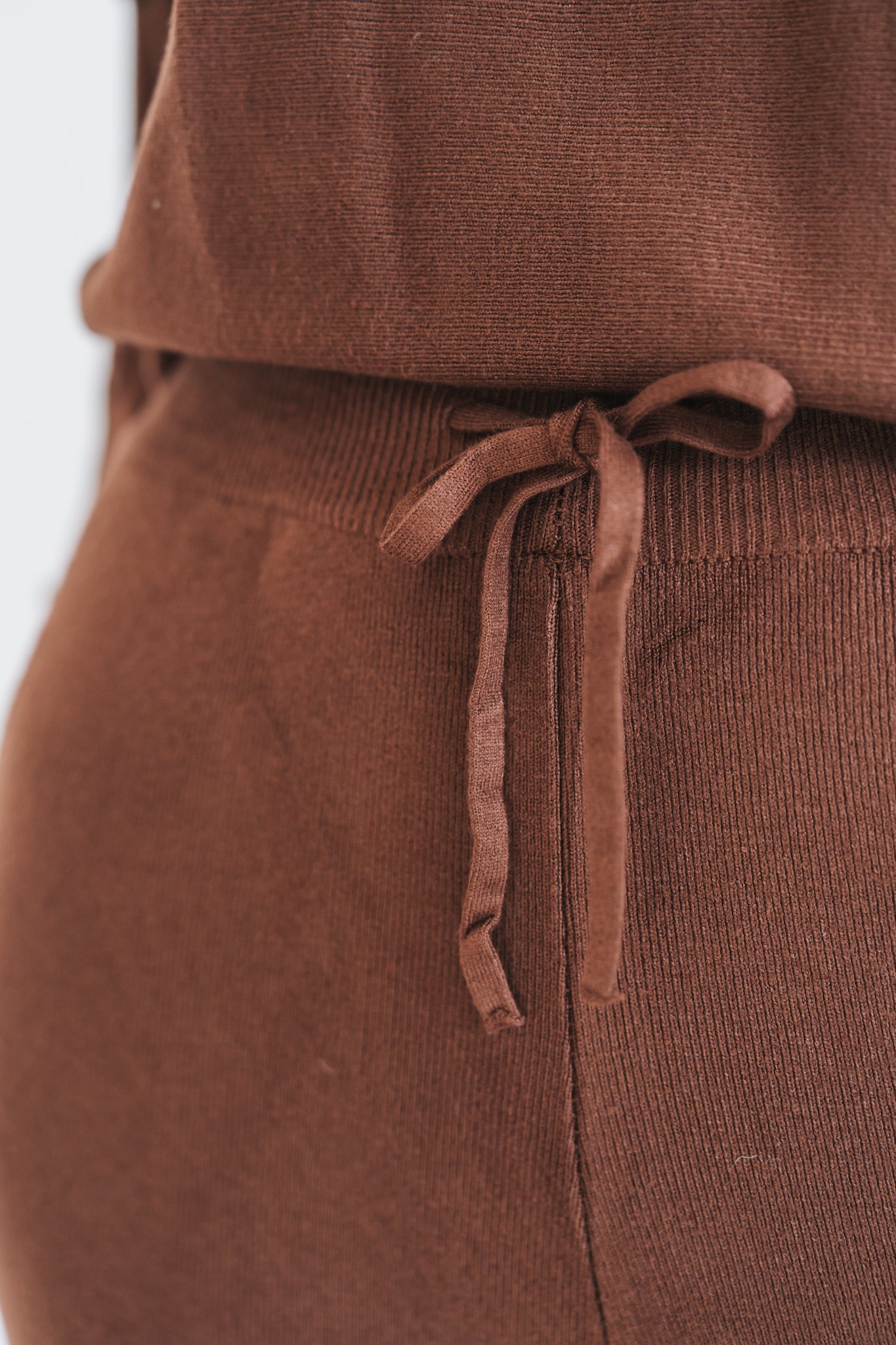 Button Set Trouser Brown