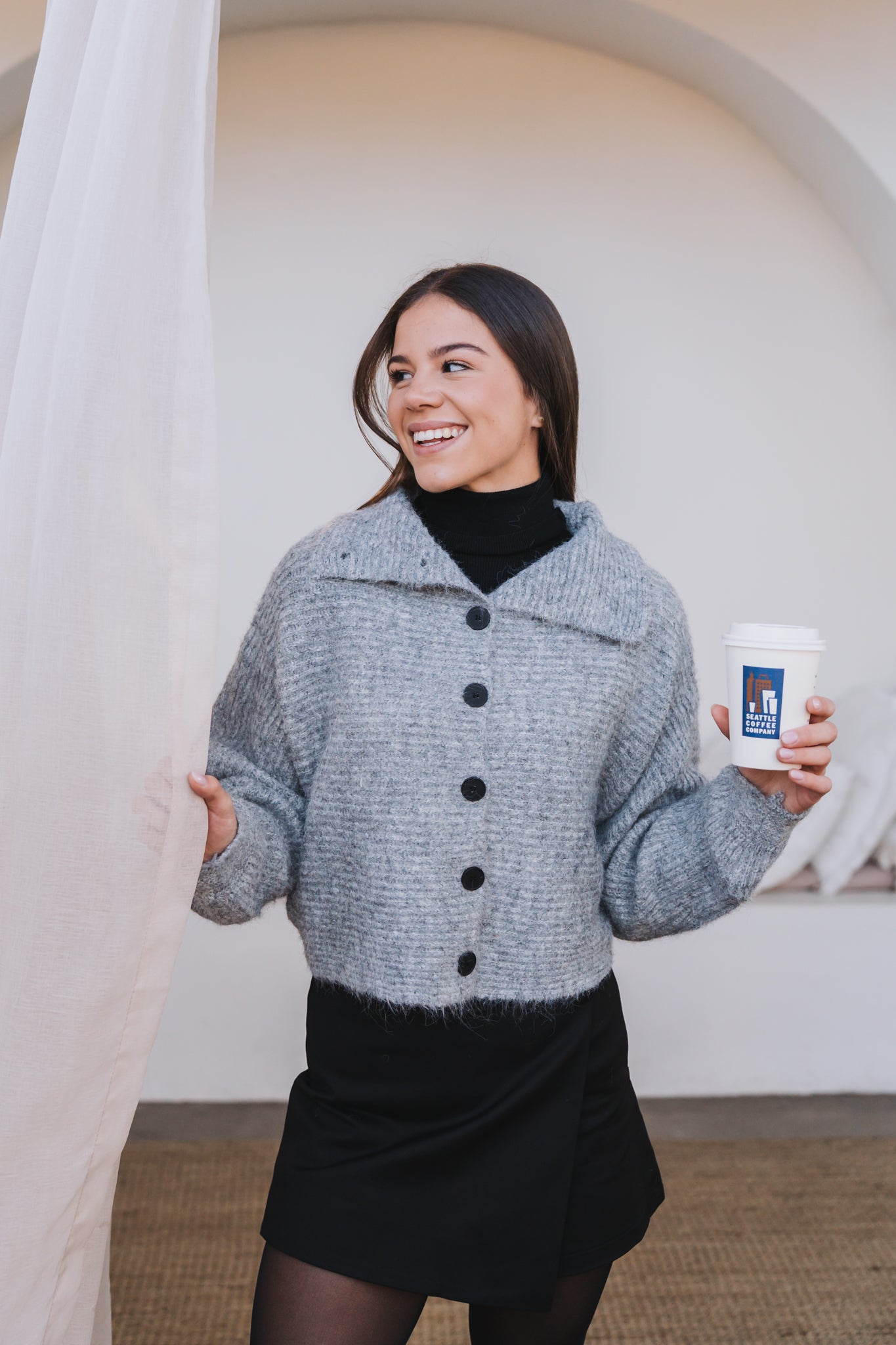 Grey Cardi | One Size / Fits 30-34
