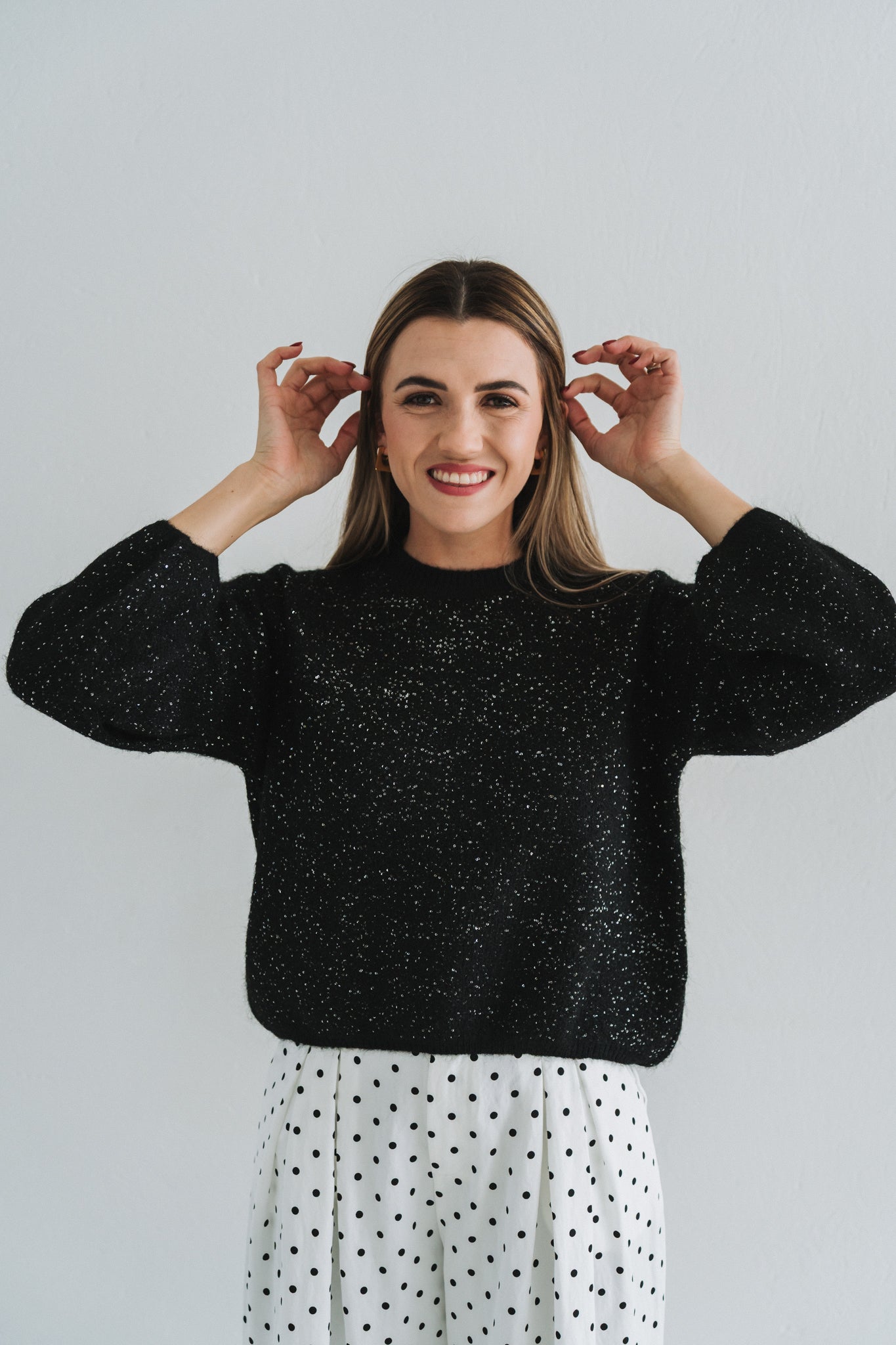 Glitsy Knit Black | One Size / Fits 30-34