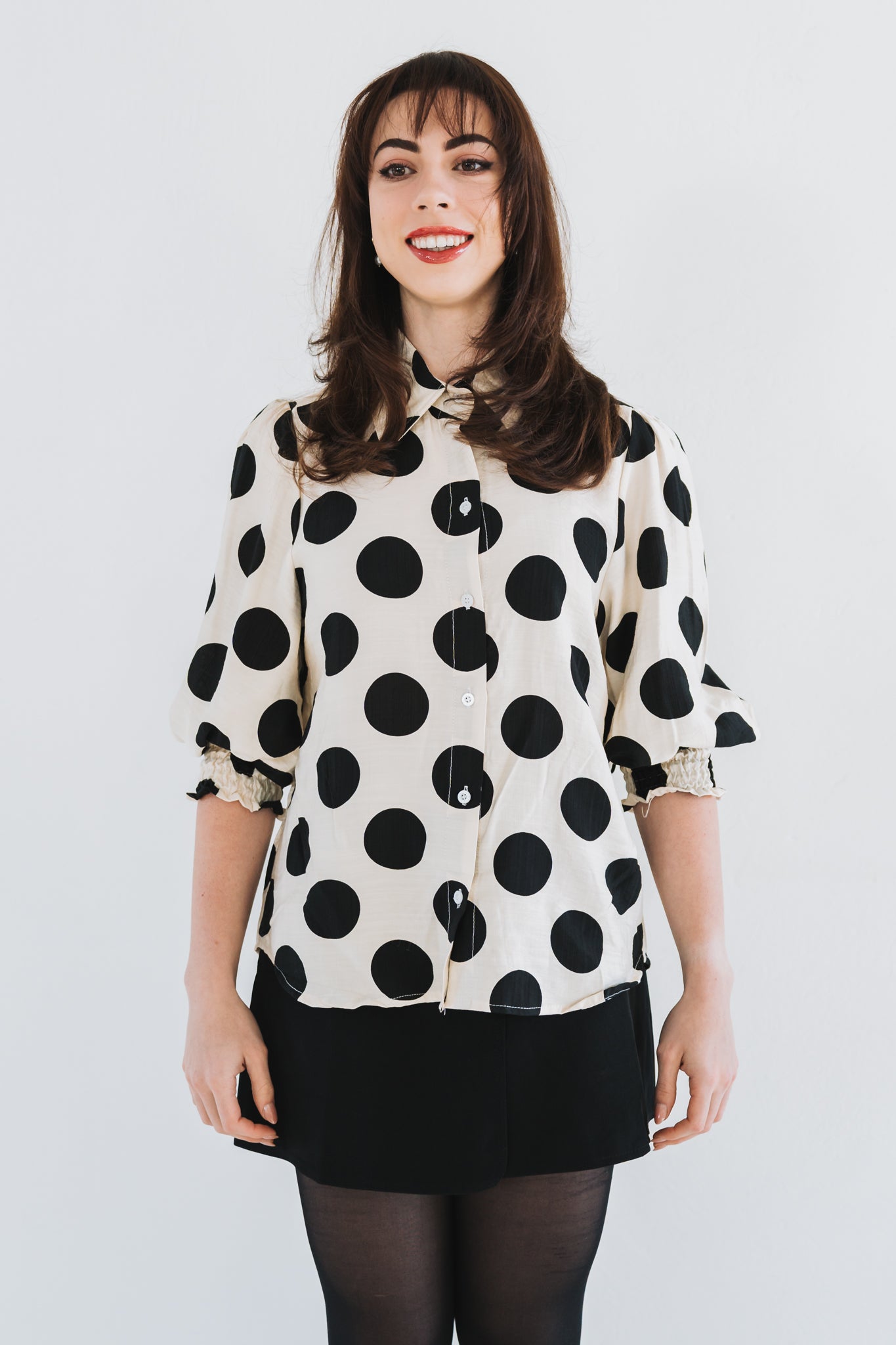 Annie Blouse Cream | One Size / Fits 30-34