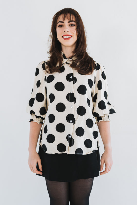 Annie Blouse Cream | One Size / Fits 30-34