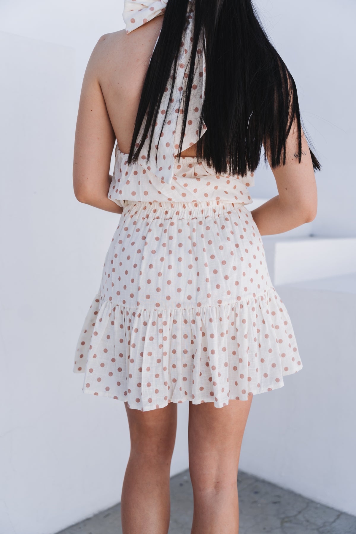 Polka Skirt Burnt| One Size / Fits 30-34