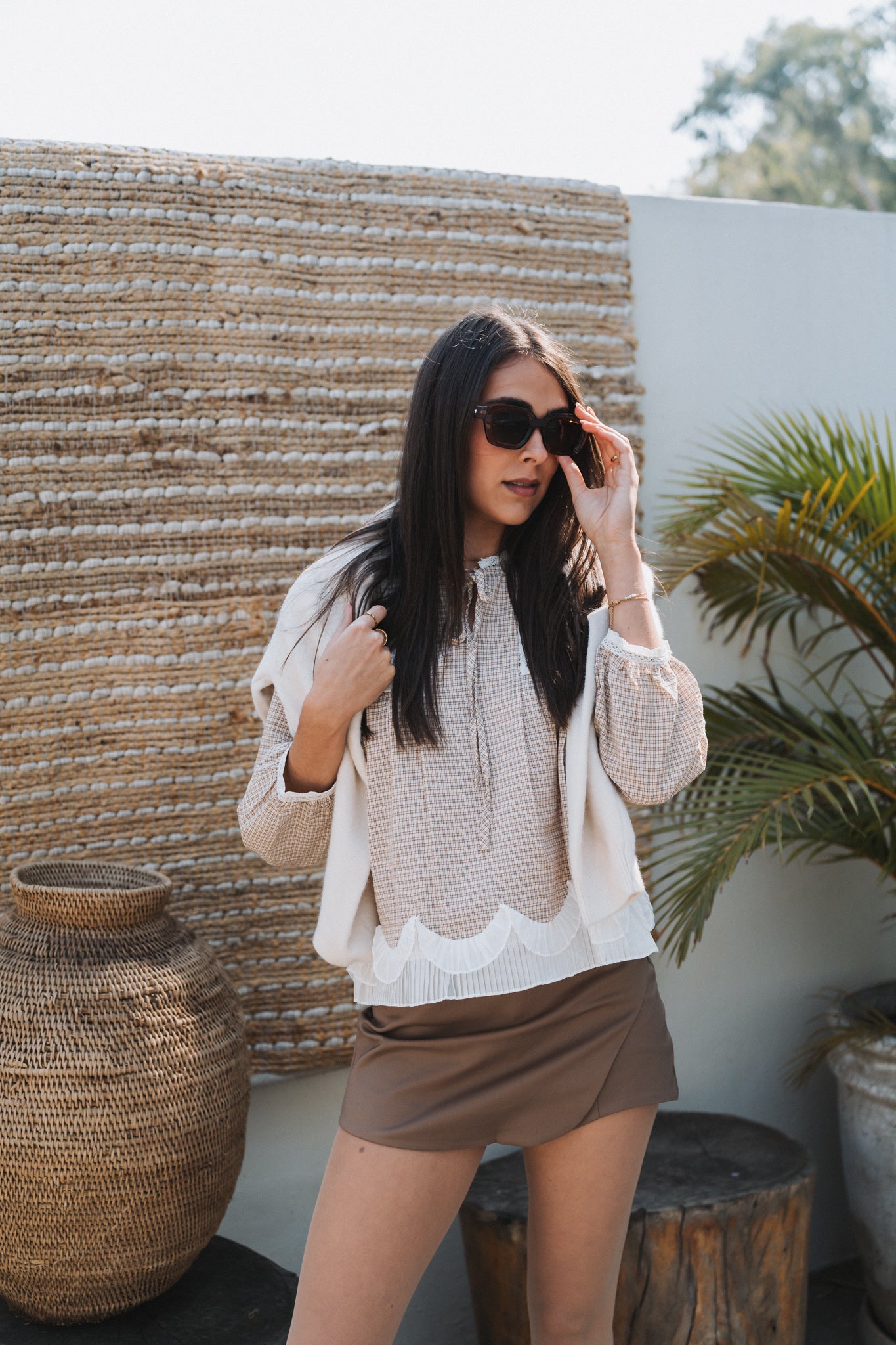 Mary Blouse Caramel | One Size / Fits 30-34