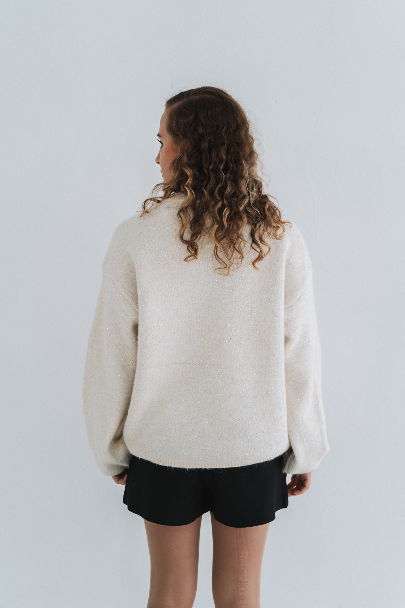 Glitsy Cream Knit | One Size / 30-34