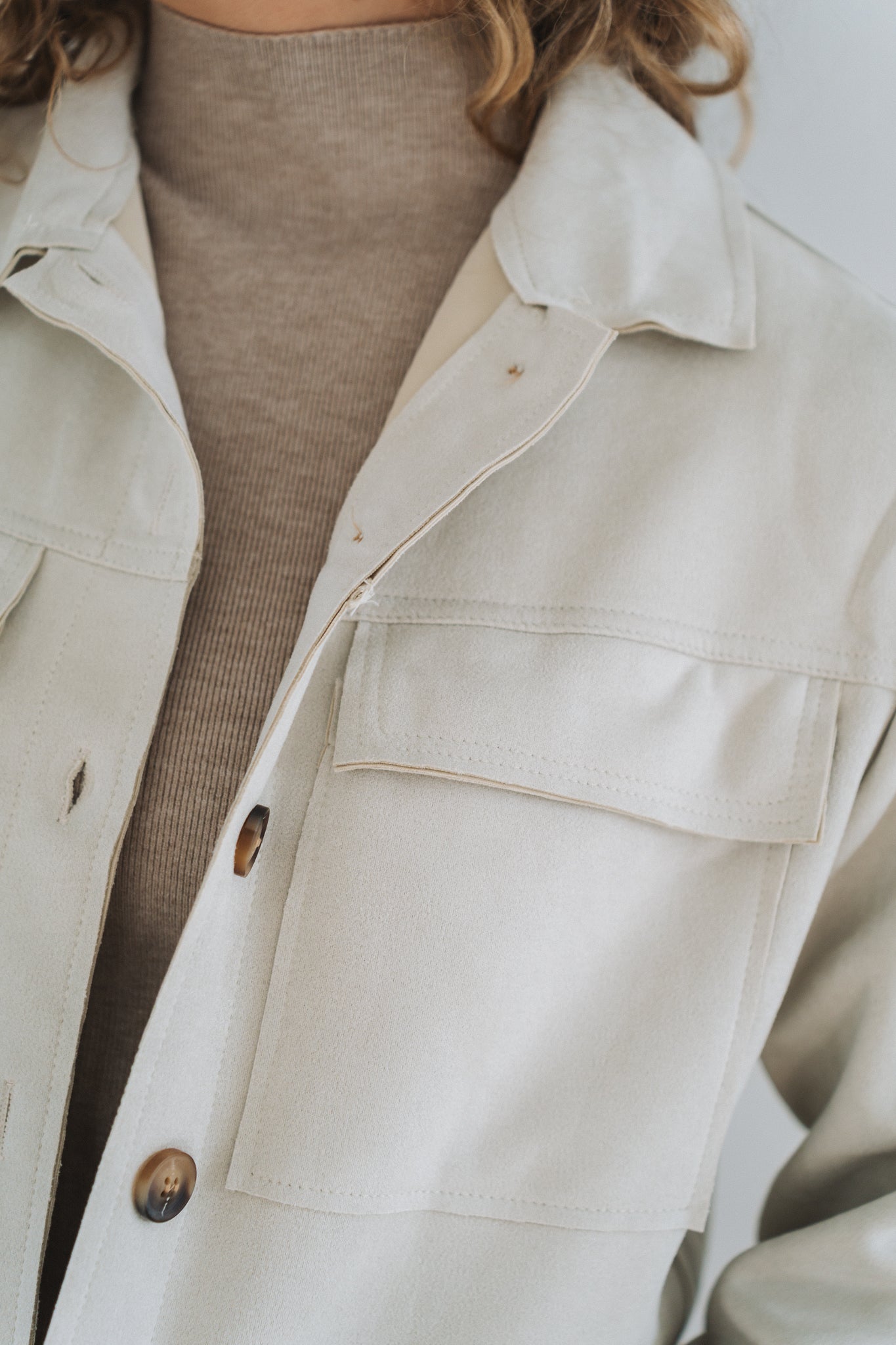 Tay Velvet Jacket Cream | One Size / Fits 30-34