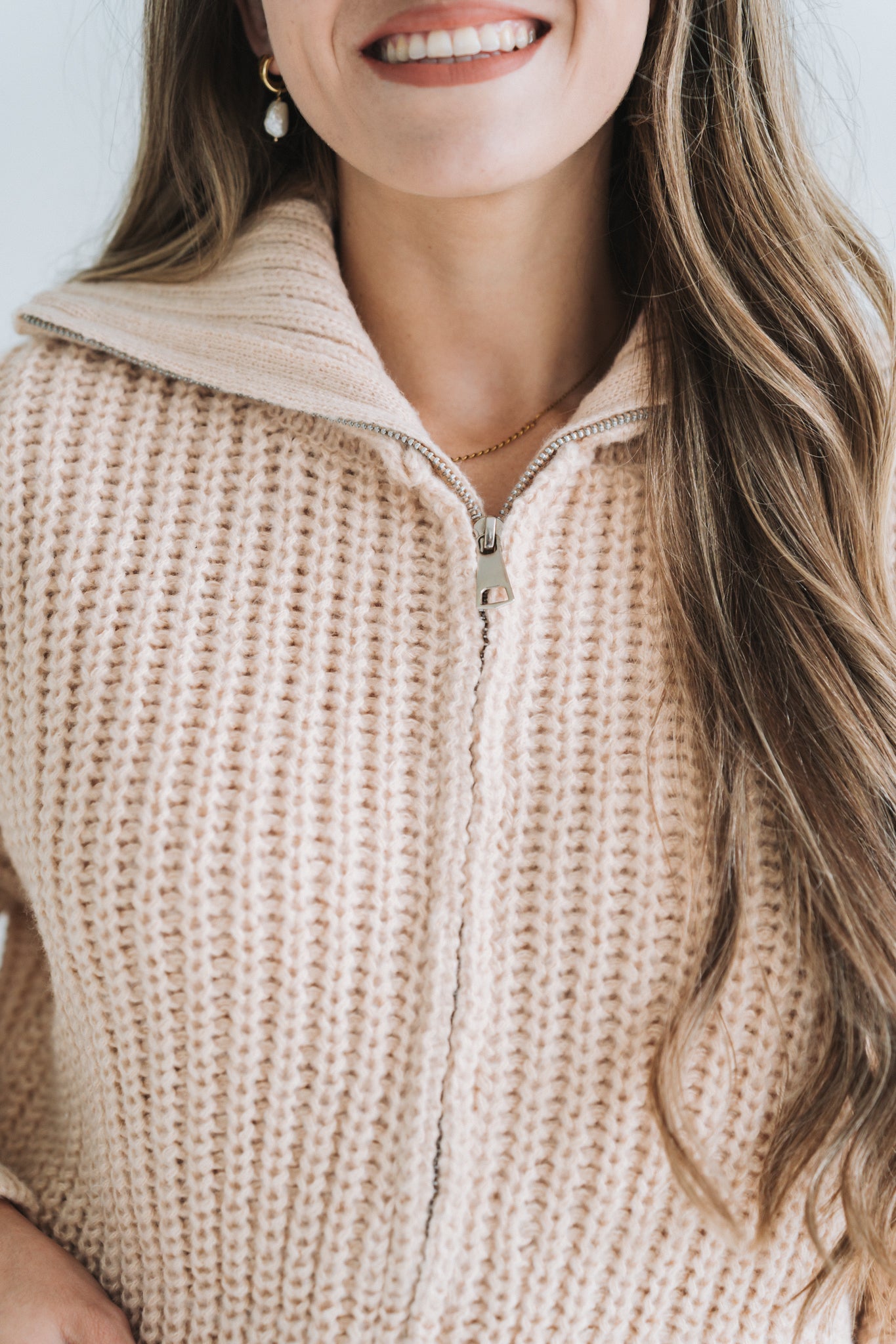 Cozy Zip Jacket Cream