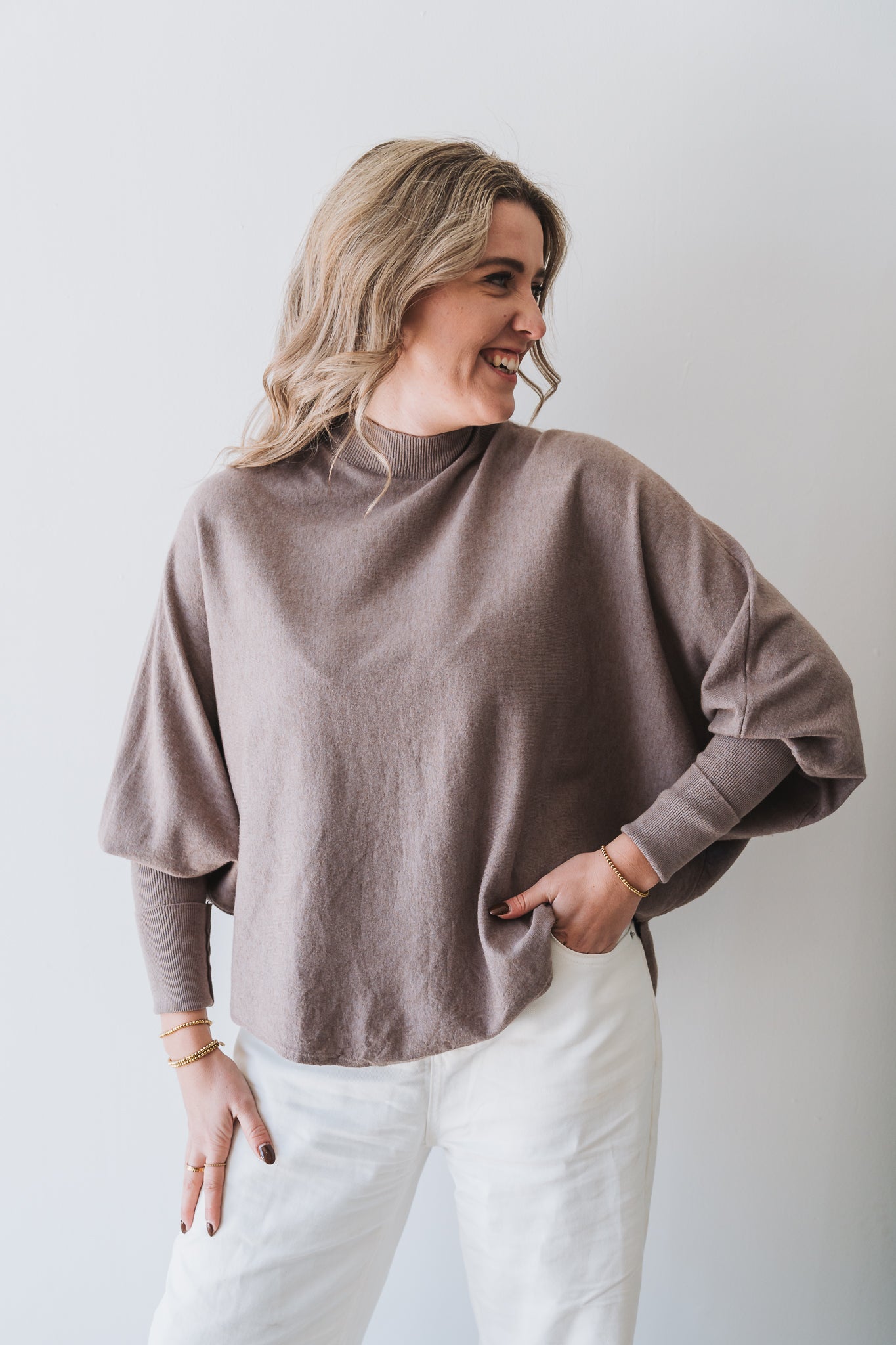 Batwing Jersey Stone