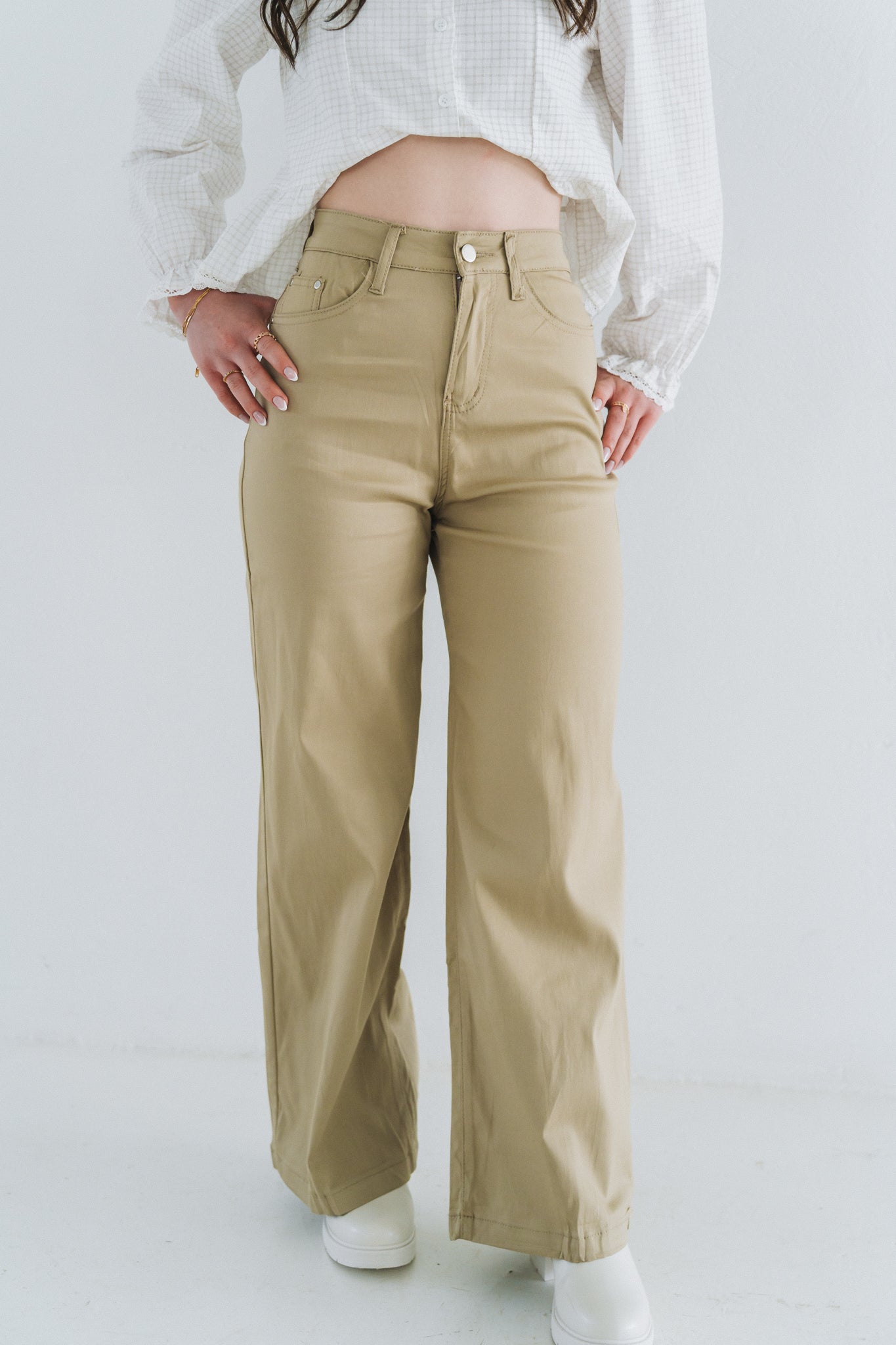 Bootleg trouser Cream