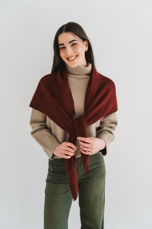 Faux Sweater Maroon