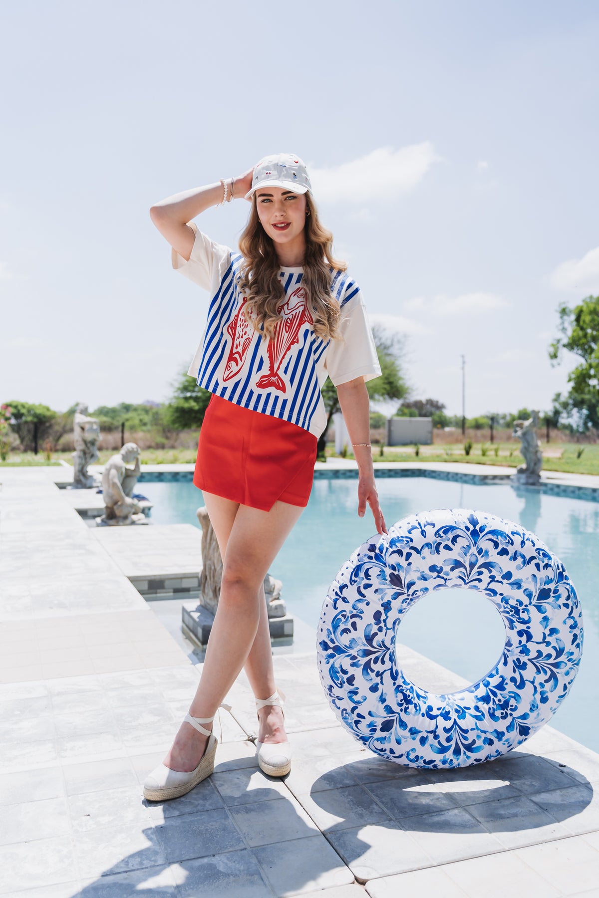 Sardine Tee Blue | One Size / Fits 30-36
