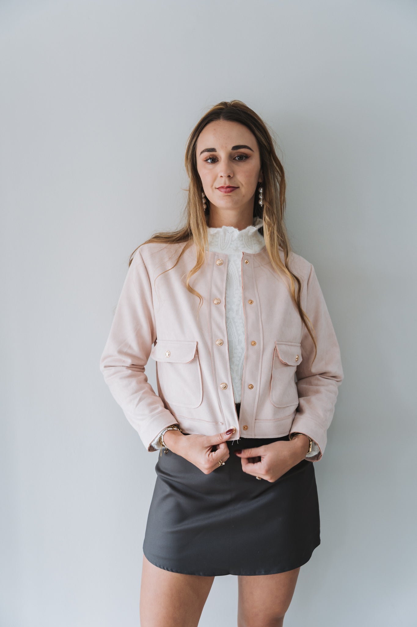 Velvet Jacket Pink