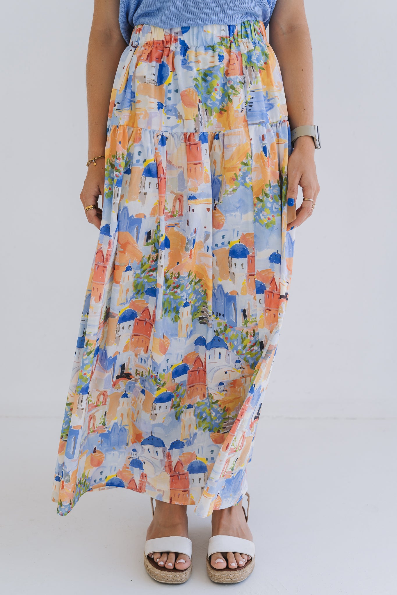 Santorini Skirt Blue