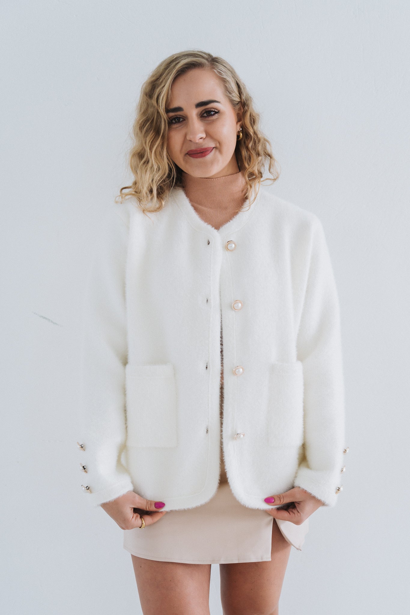 White Cardigan | One Size / Fits 30-36