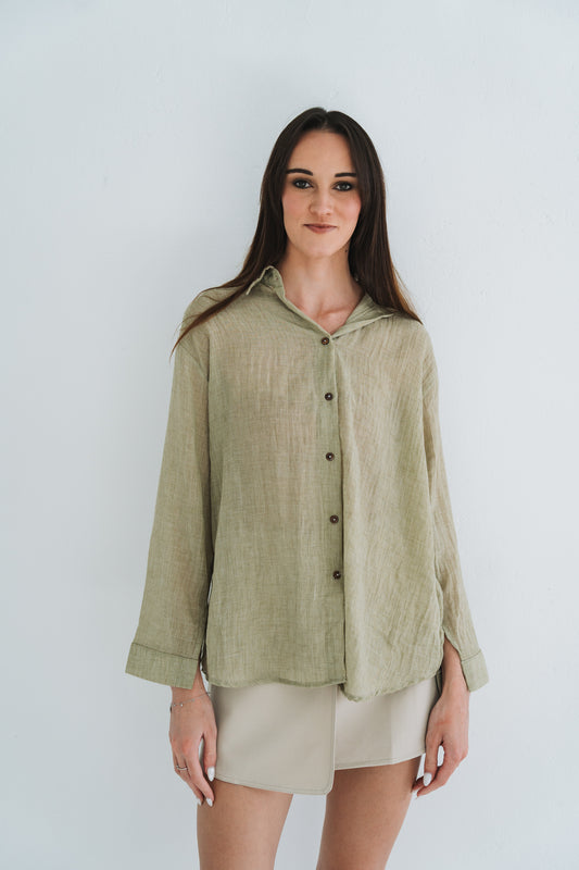 Beach Blouse Olive
