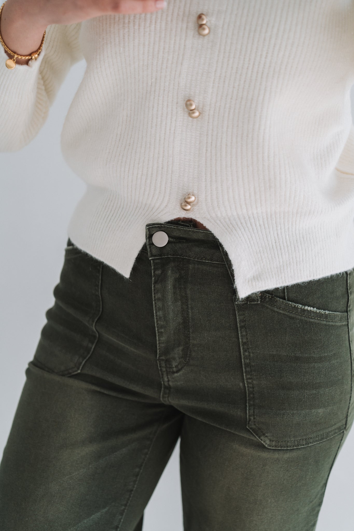 Sparkle Knit Cream | One Size / Fits 30-34