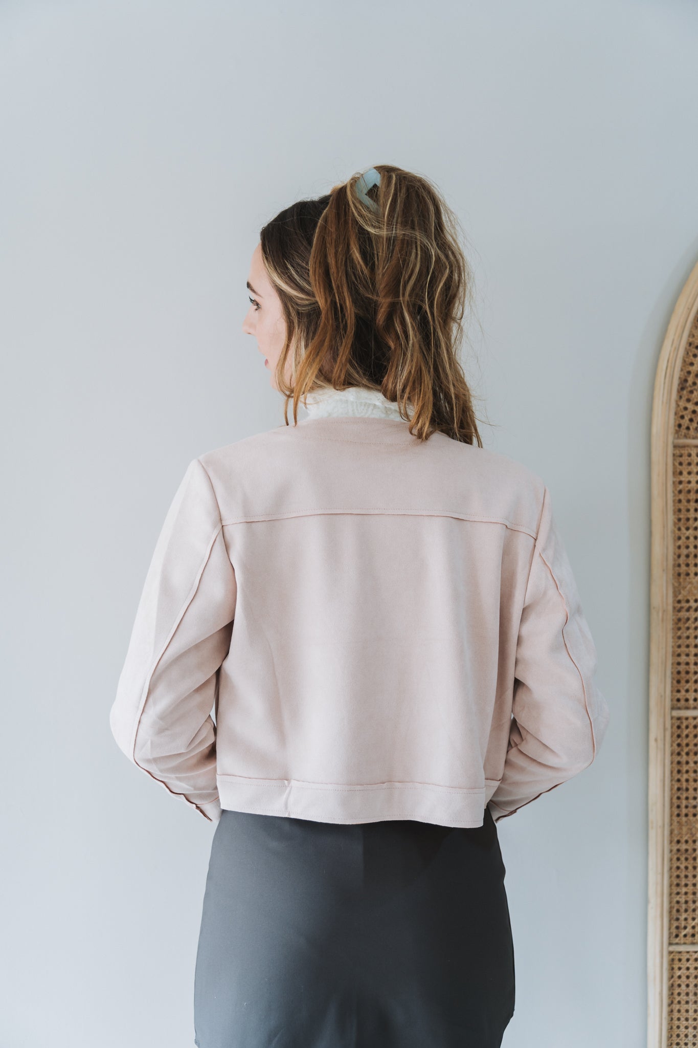 Velvet Jacket Pink