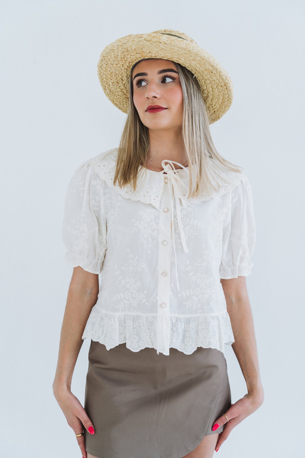 Vintage Lace Top Cream | One Size / Fits 30-34