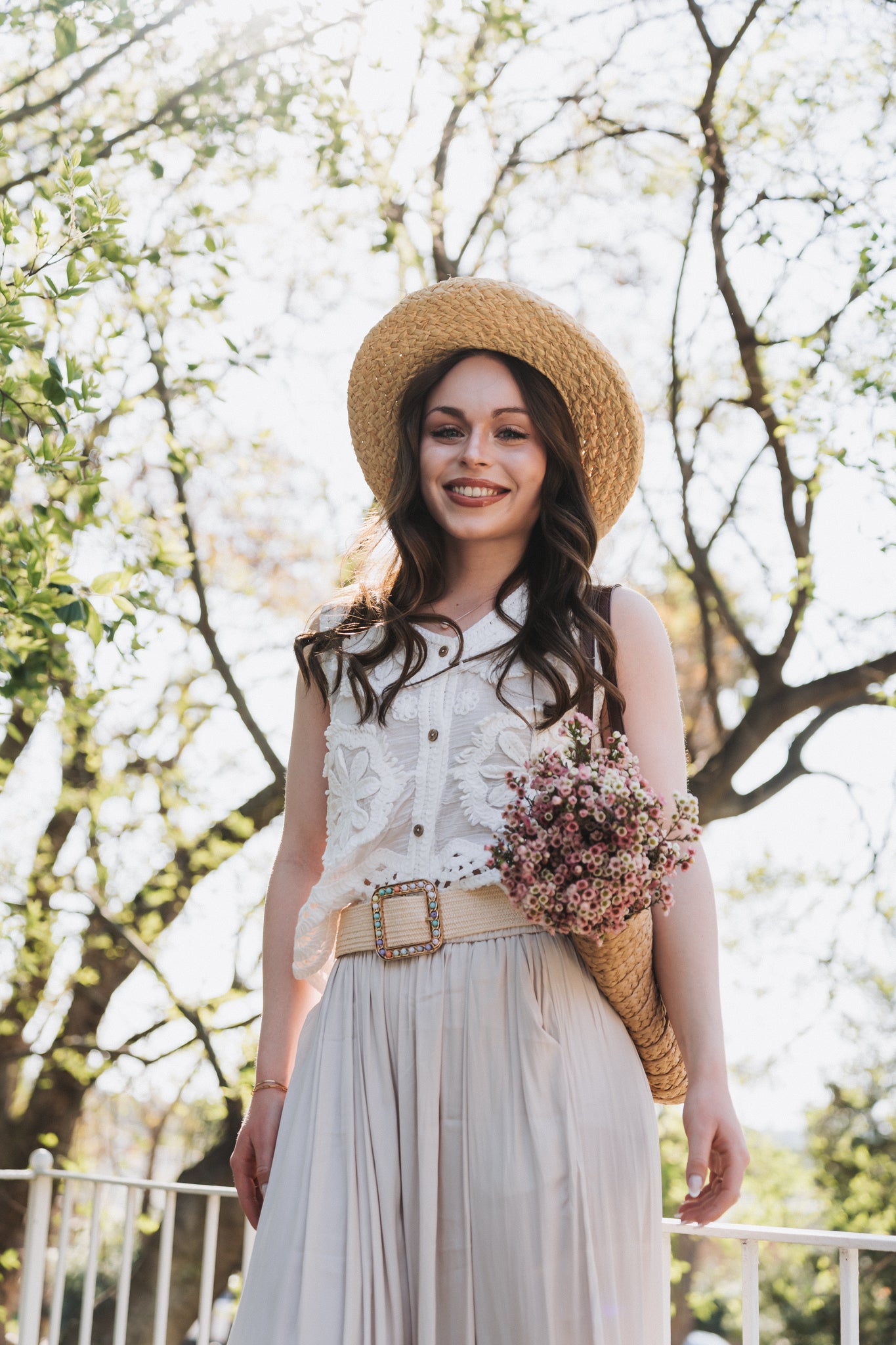 Boho Waistcoat White | One Size / Fits 30-34