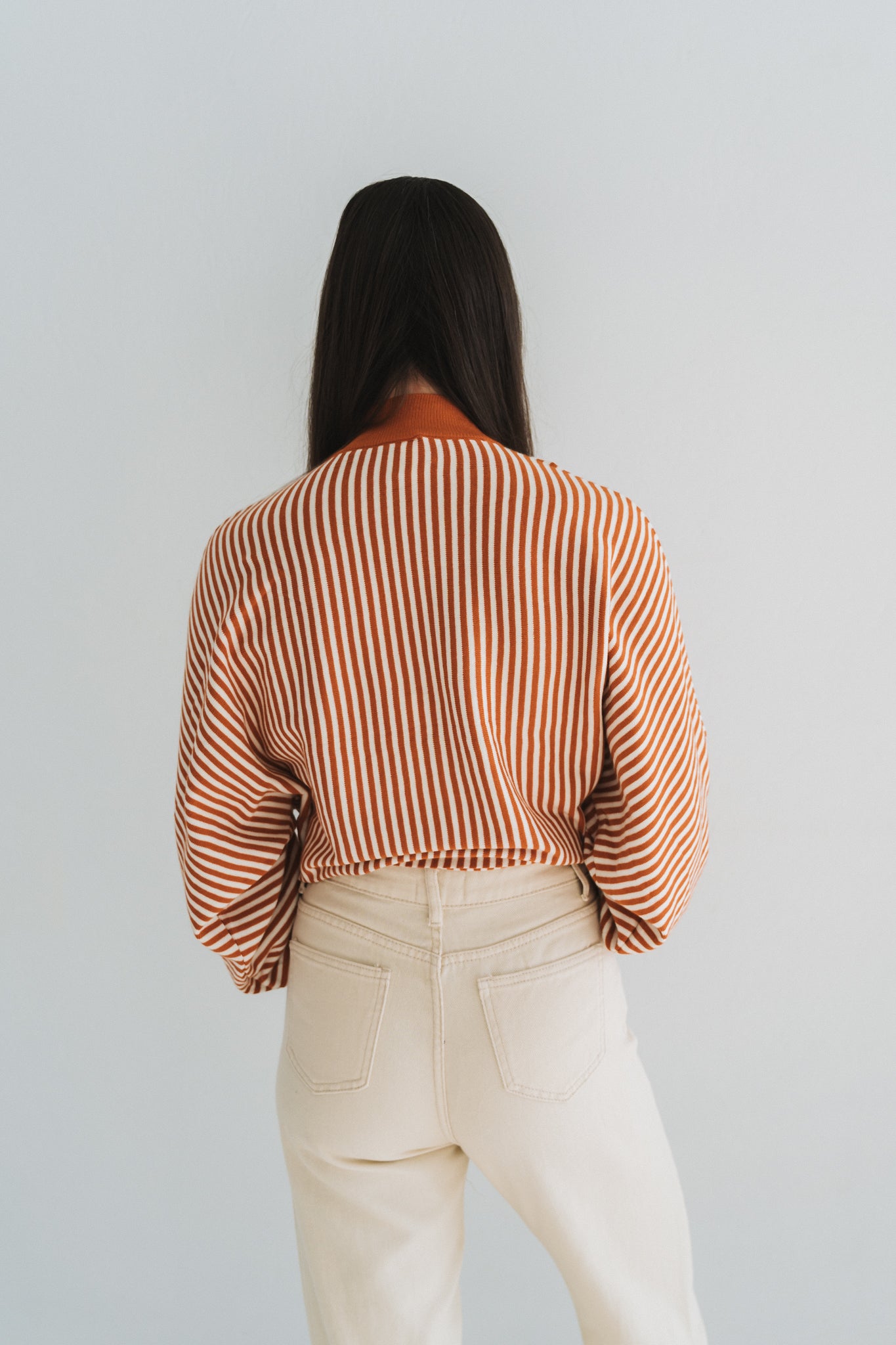Stripey Knit Rust | One Size / Fits 30-36