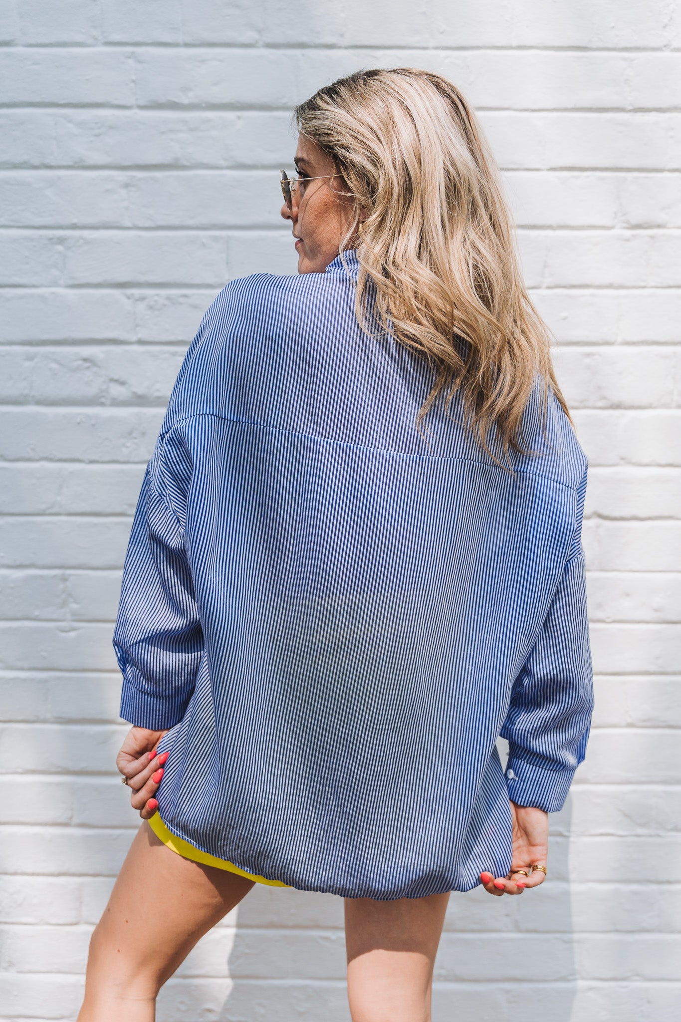 Santorini Blouse Navy