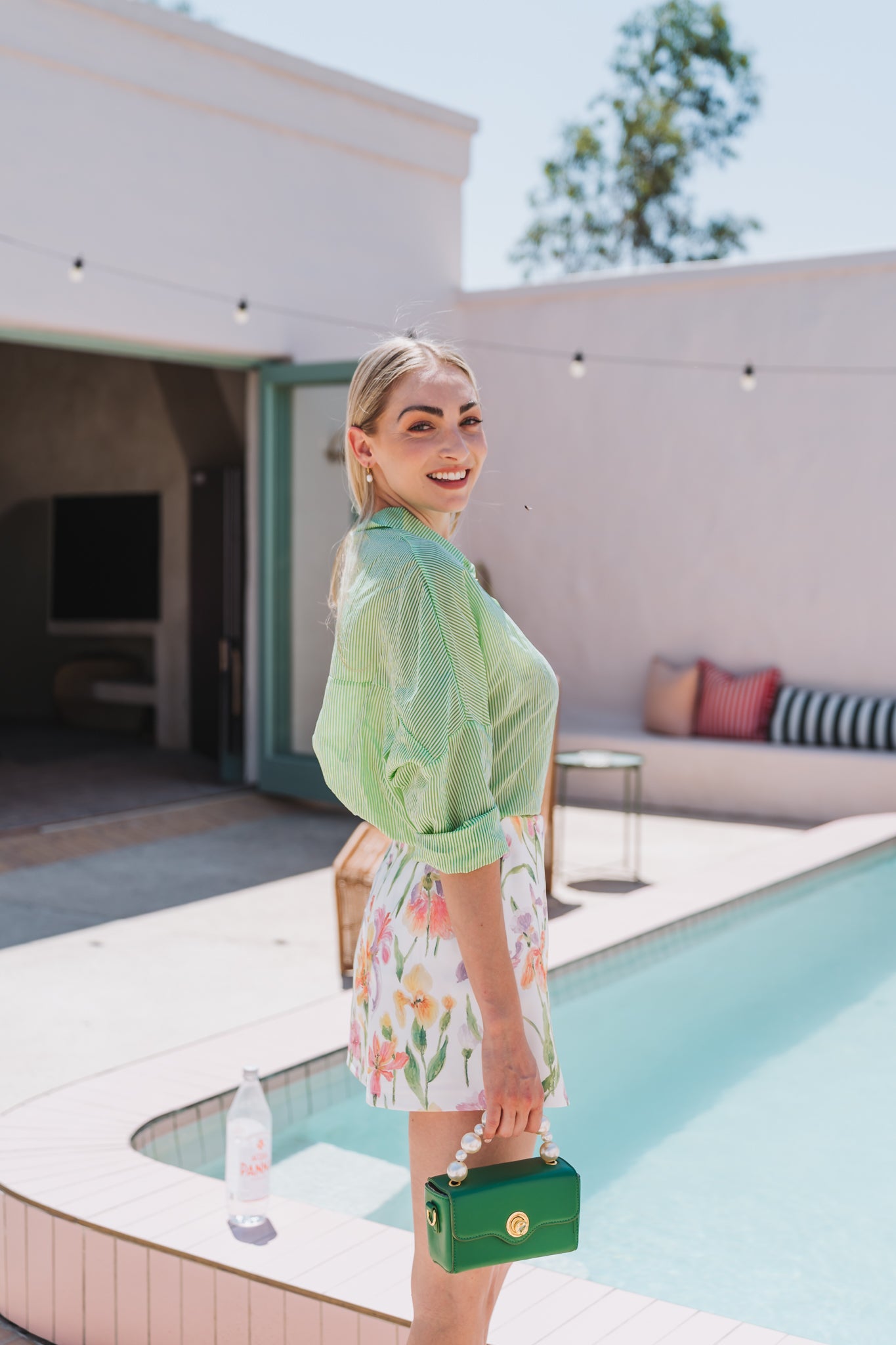 Santorini Blouse Green