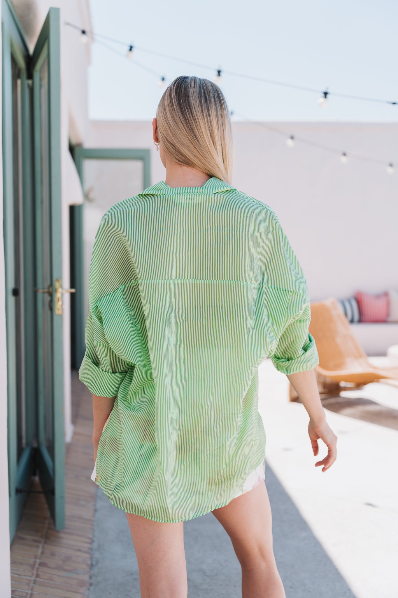 Santorini Blouse Green