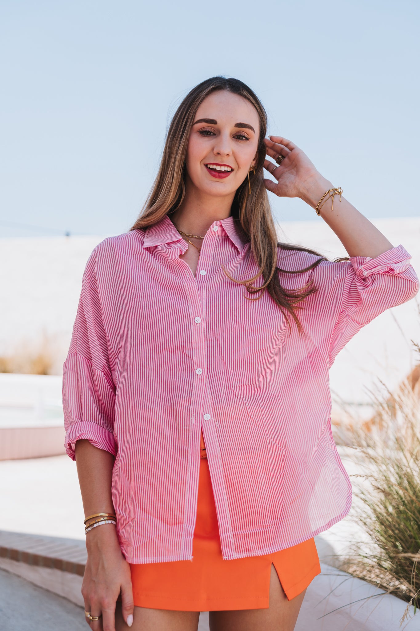 Santorini Blouse Pink