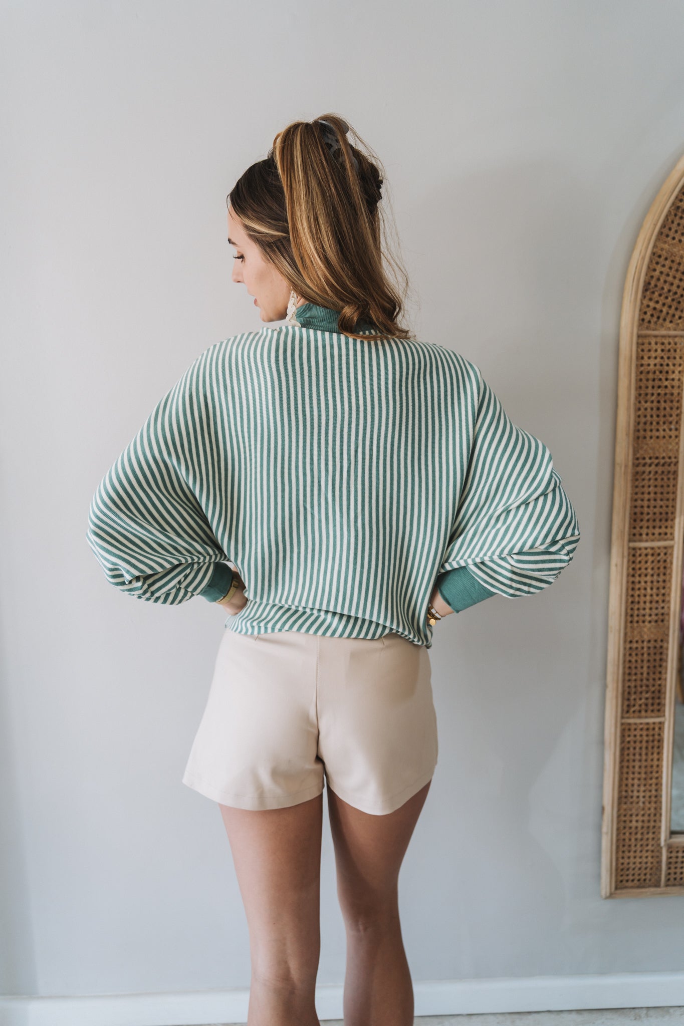 Stripey Knit Sage