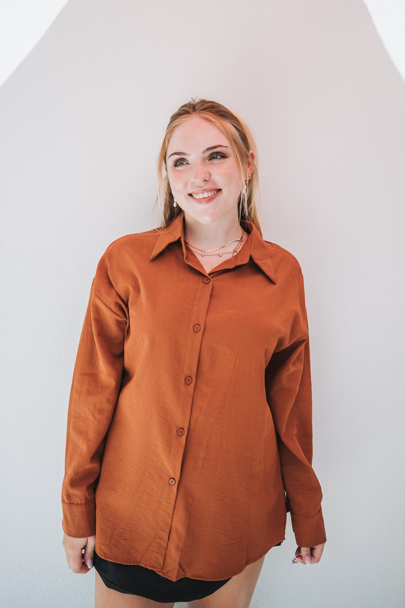 Bella Blouse Rust