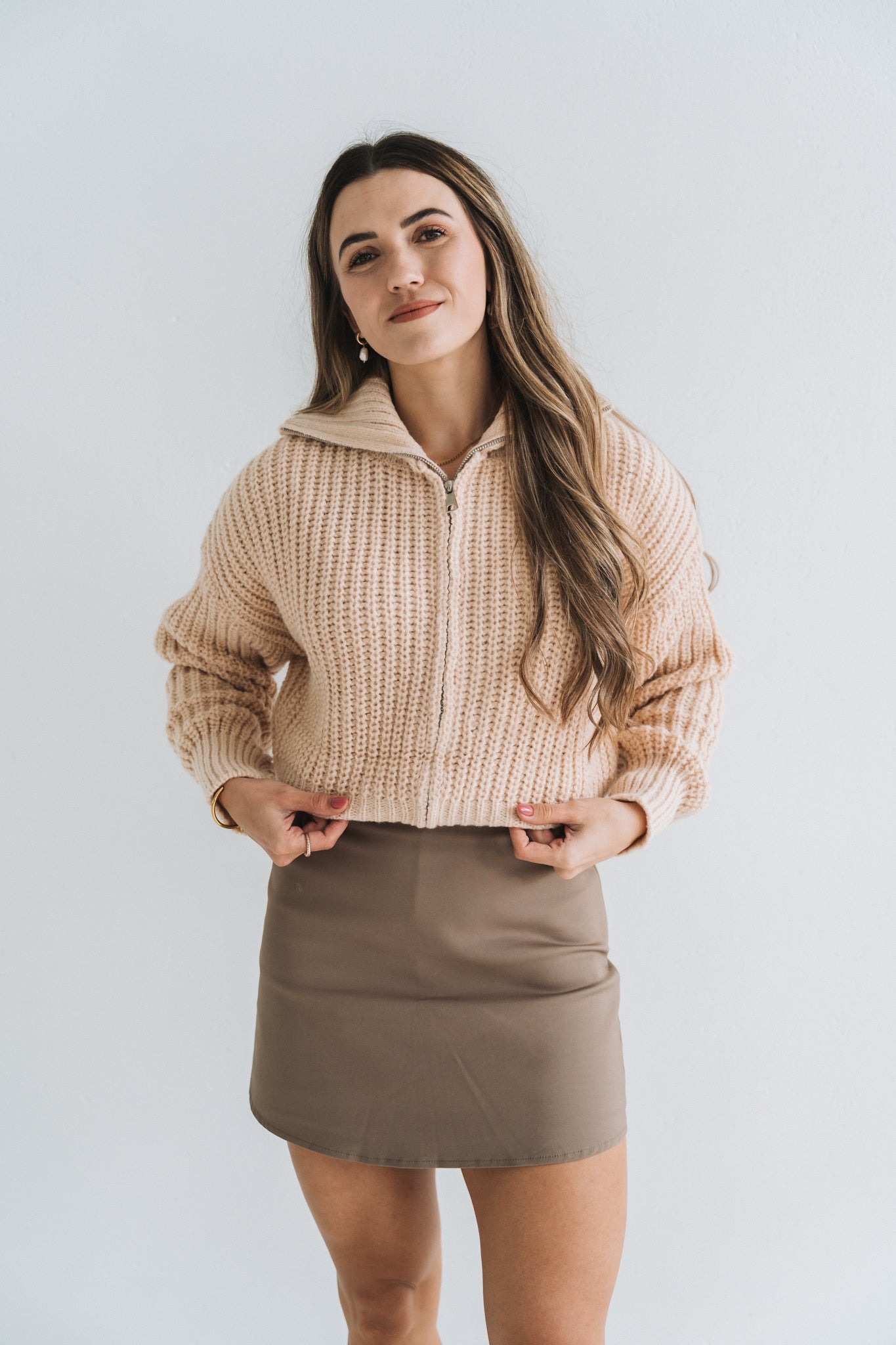 Cozy Zip Jacket Cream