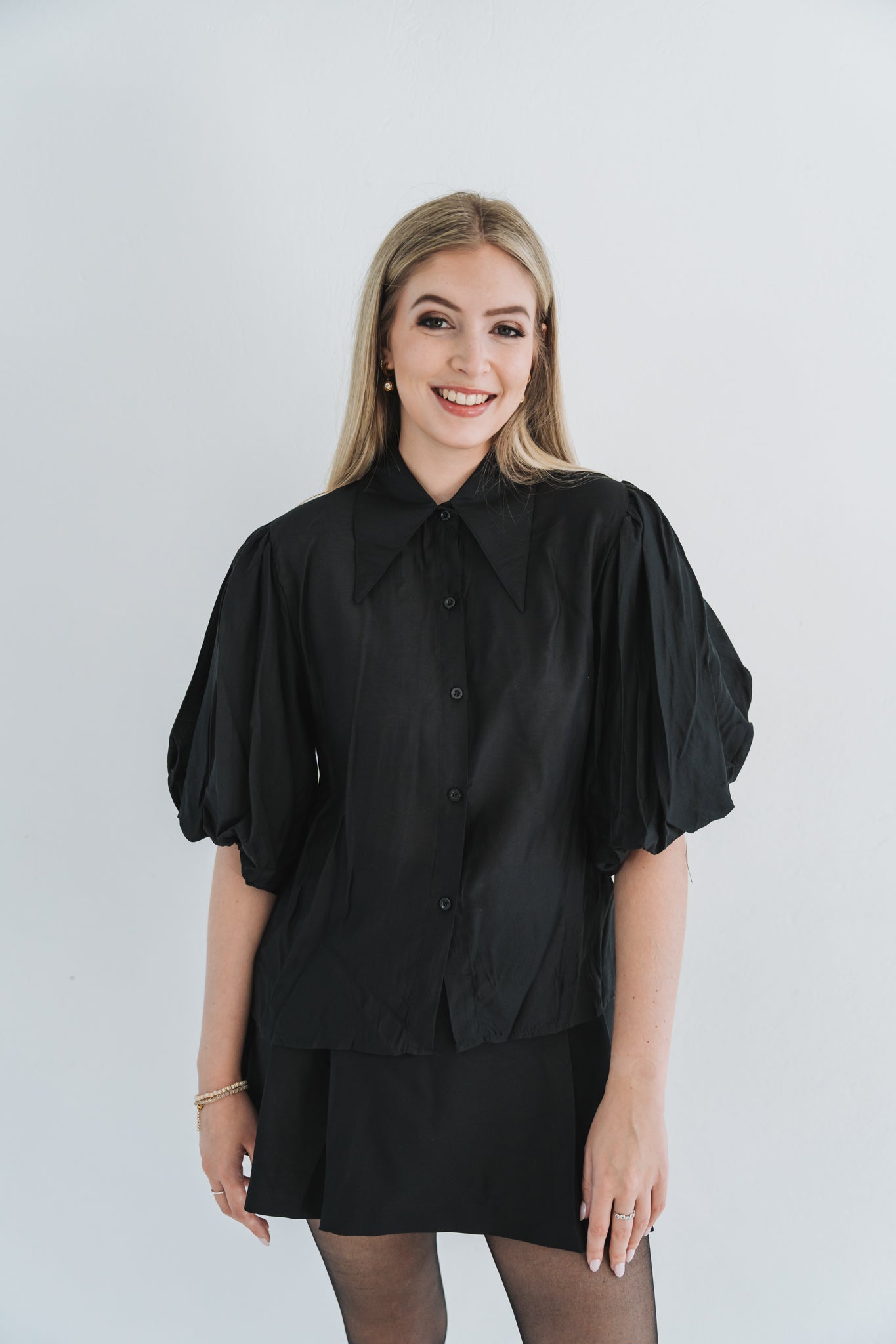 Puff Shoulder Black