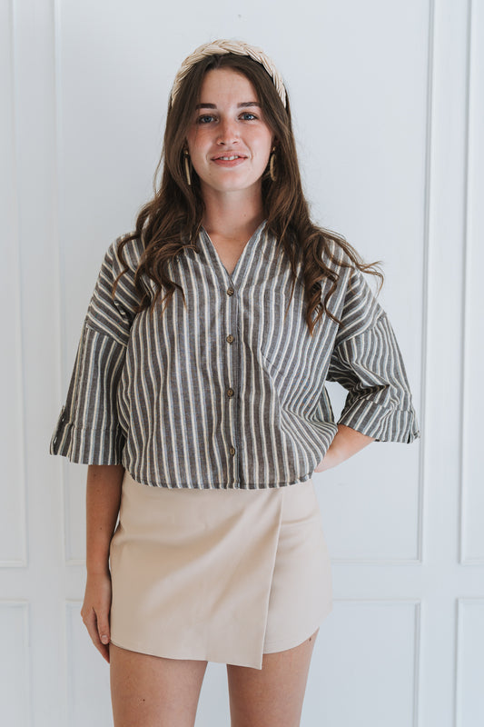 Office Blouse Brown
