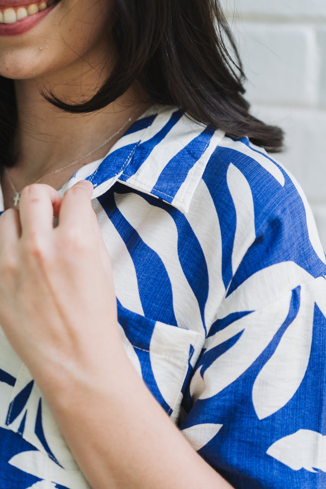 Palm Blouse Blue