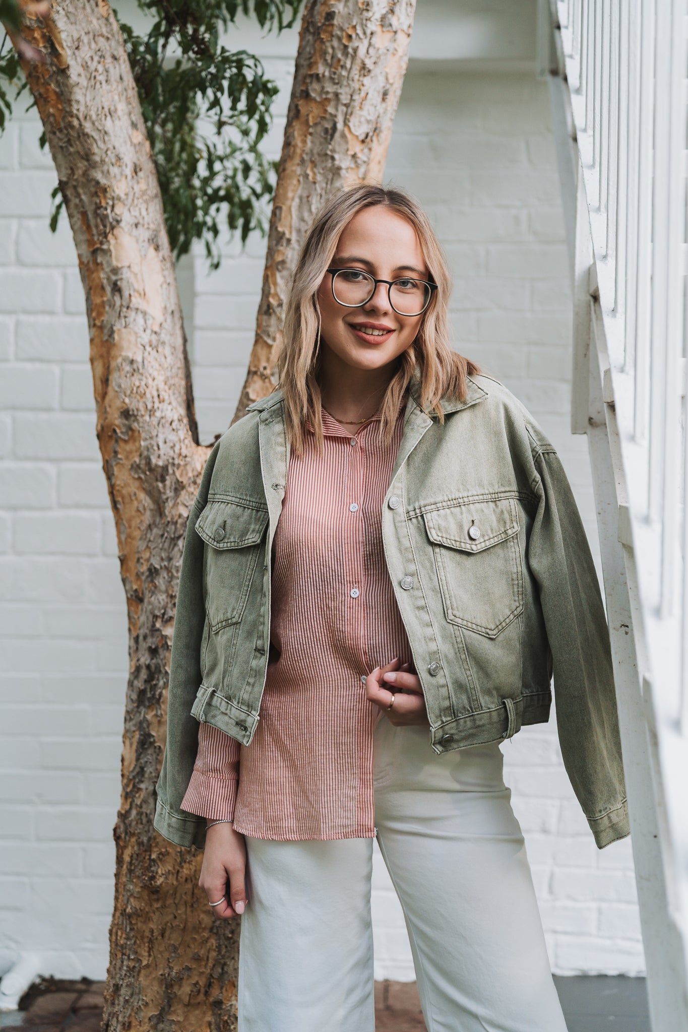 Olive Denim Jacket