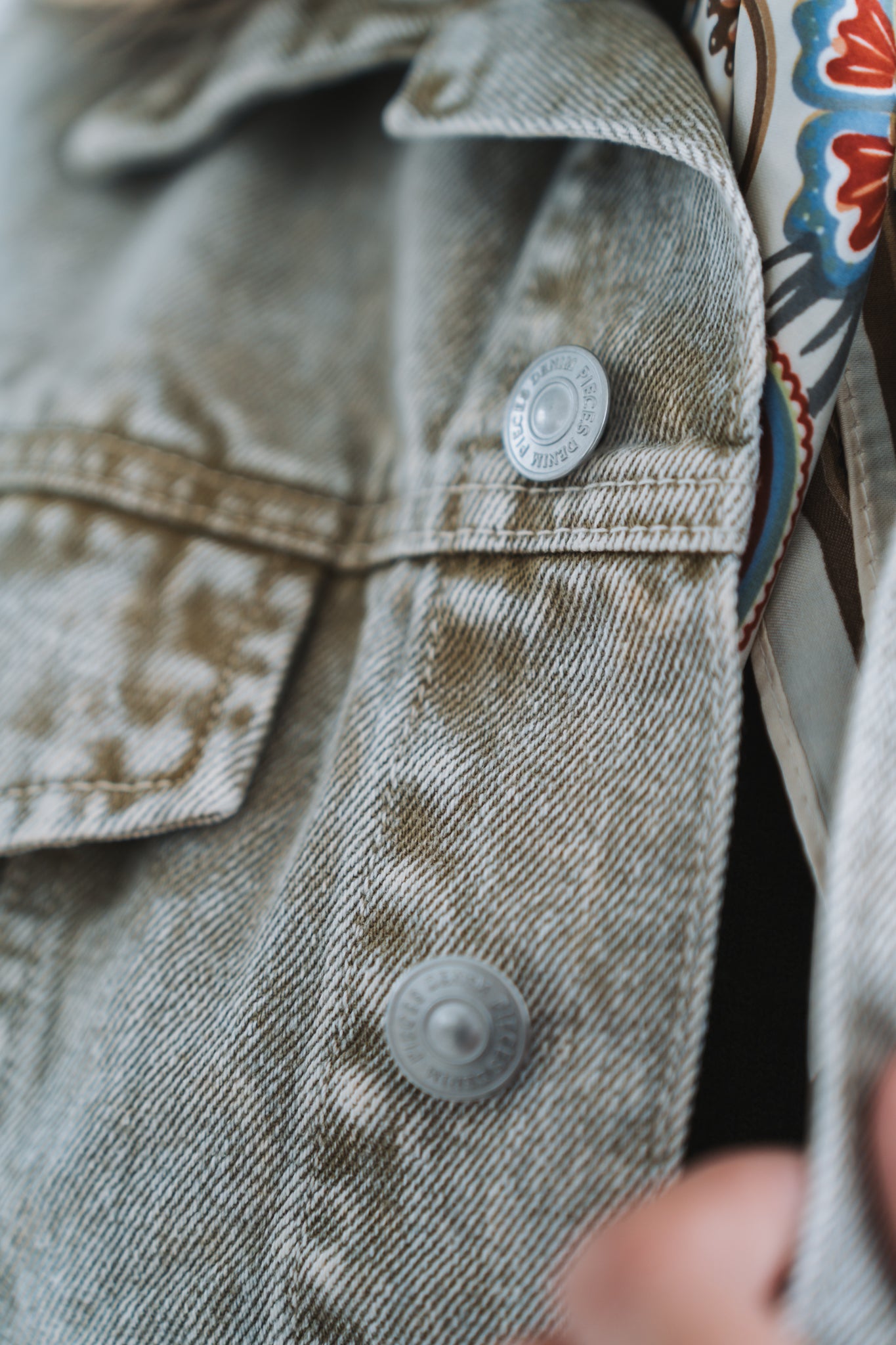 Khaki Denim Jacket | Available in Sizes S-XL