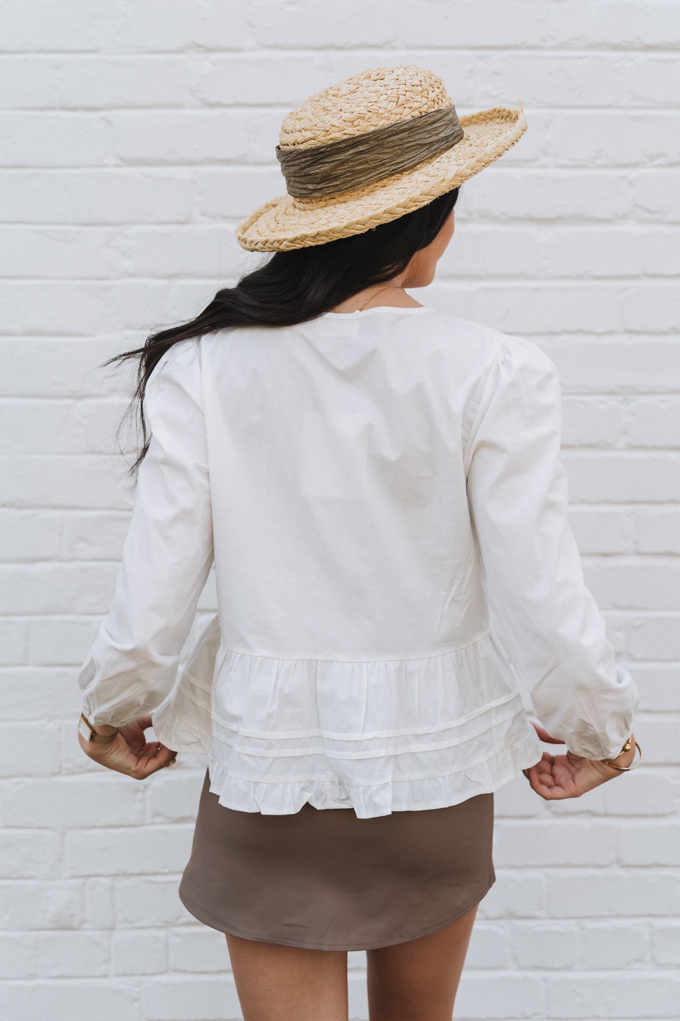Bella Blouse White | One Size / Fits 32-36