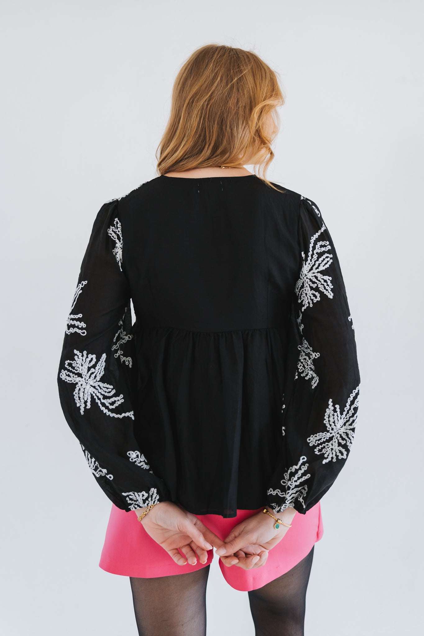 Fern Blouse Black | One Size / Fits 30-34